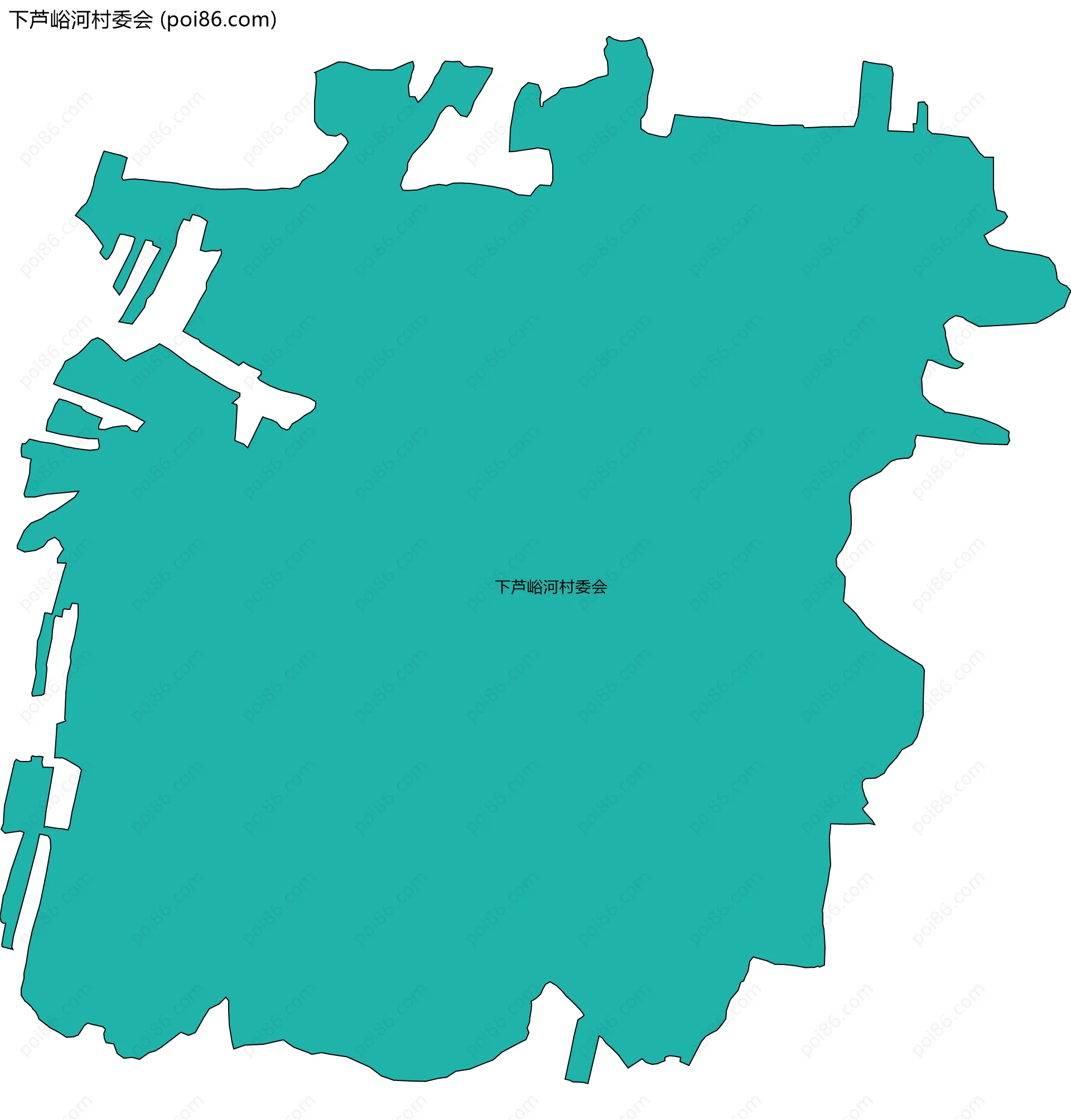 下芦峪河村委会边界地图