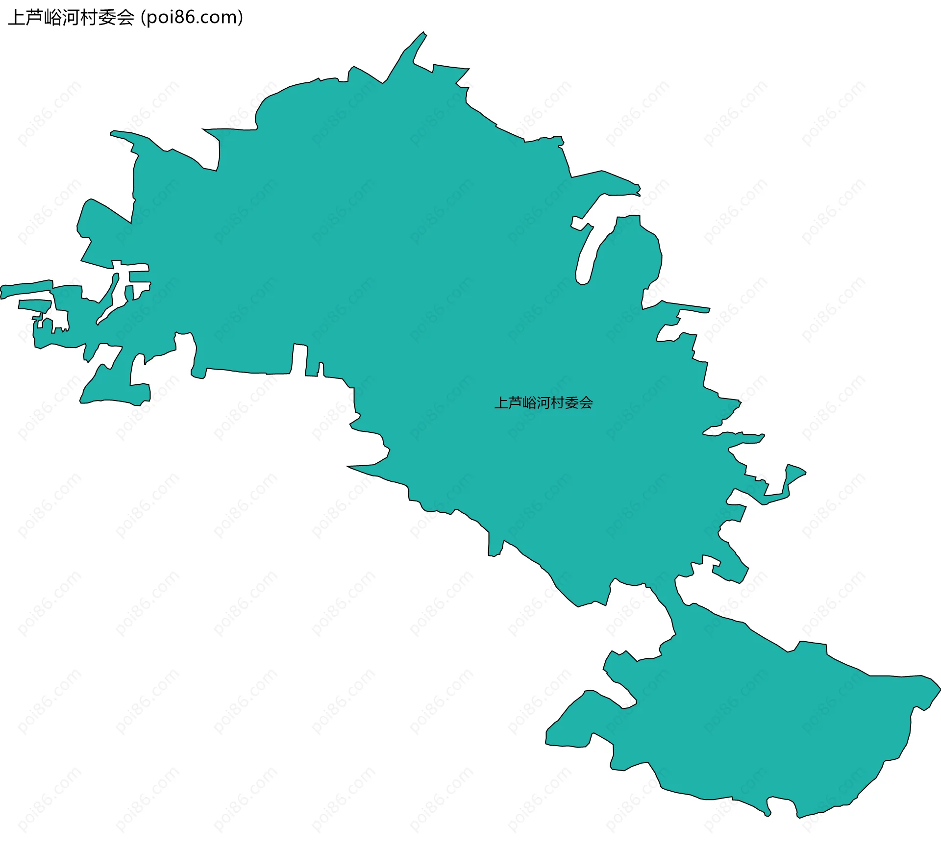 上芦峪河村委会边界地图