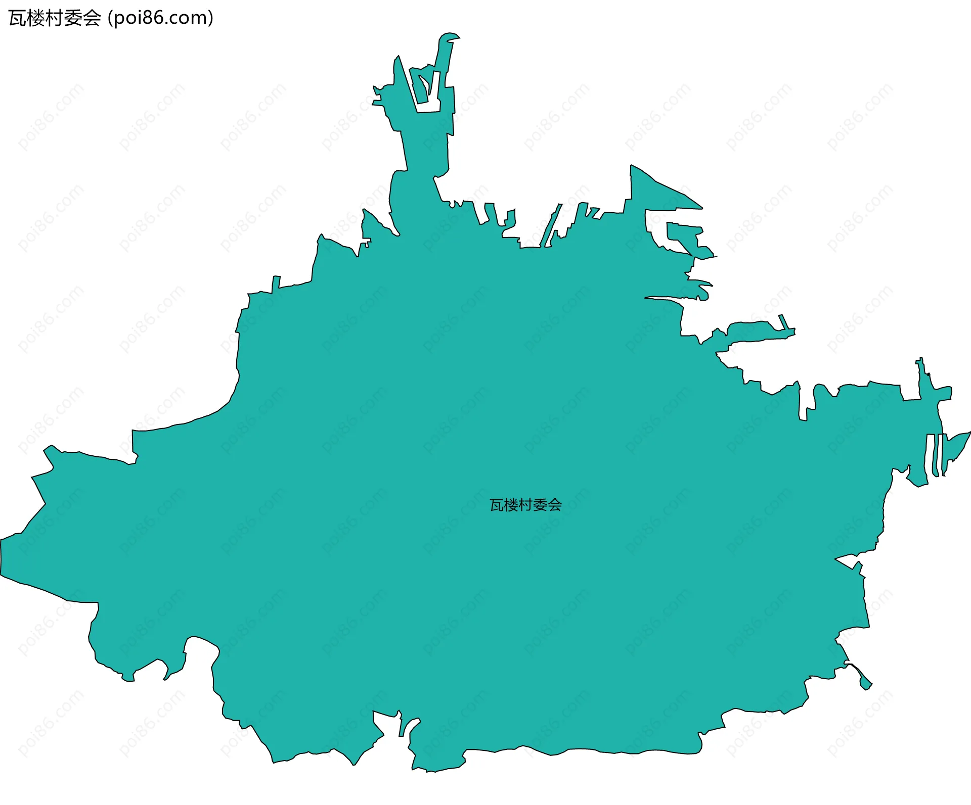 瓦楼村委会边界地图