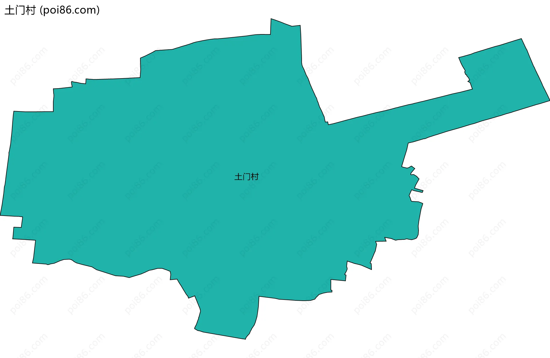 土门村边界地图