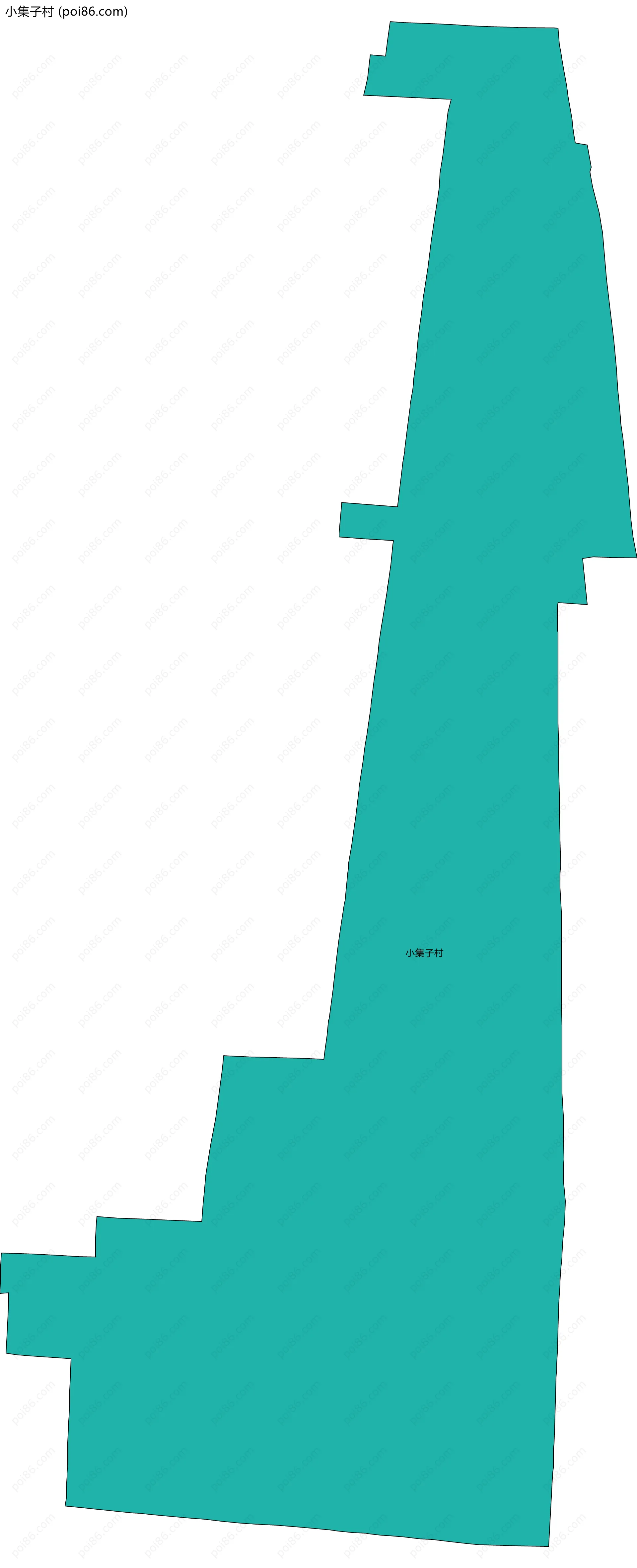 小集子村边界地图