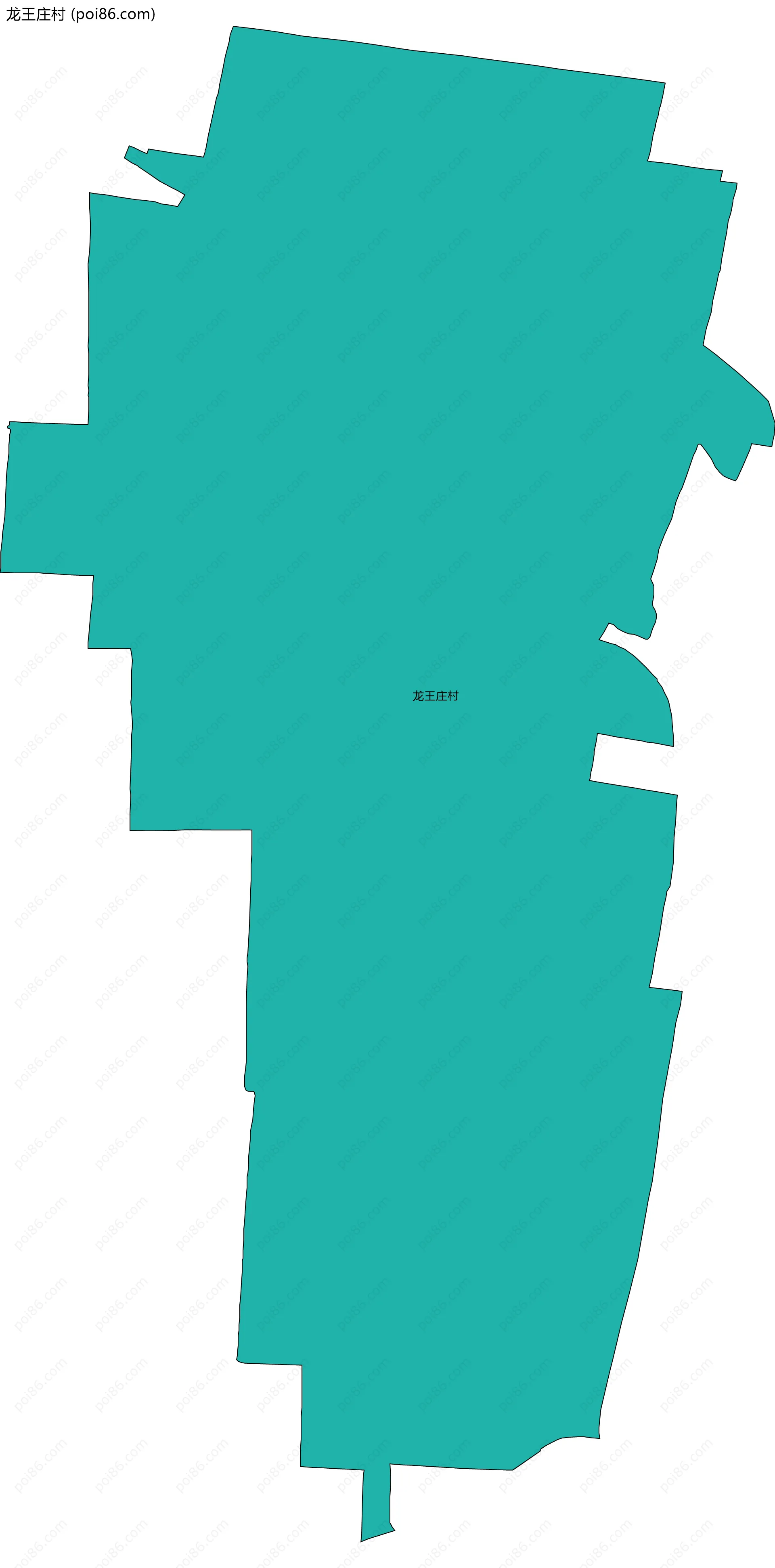 龙王庄村边界地图