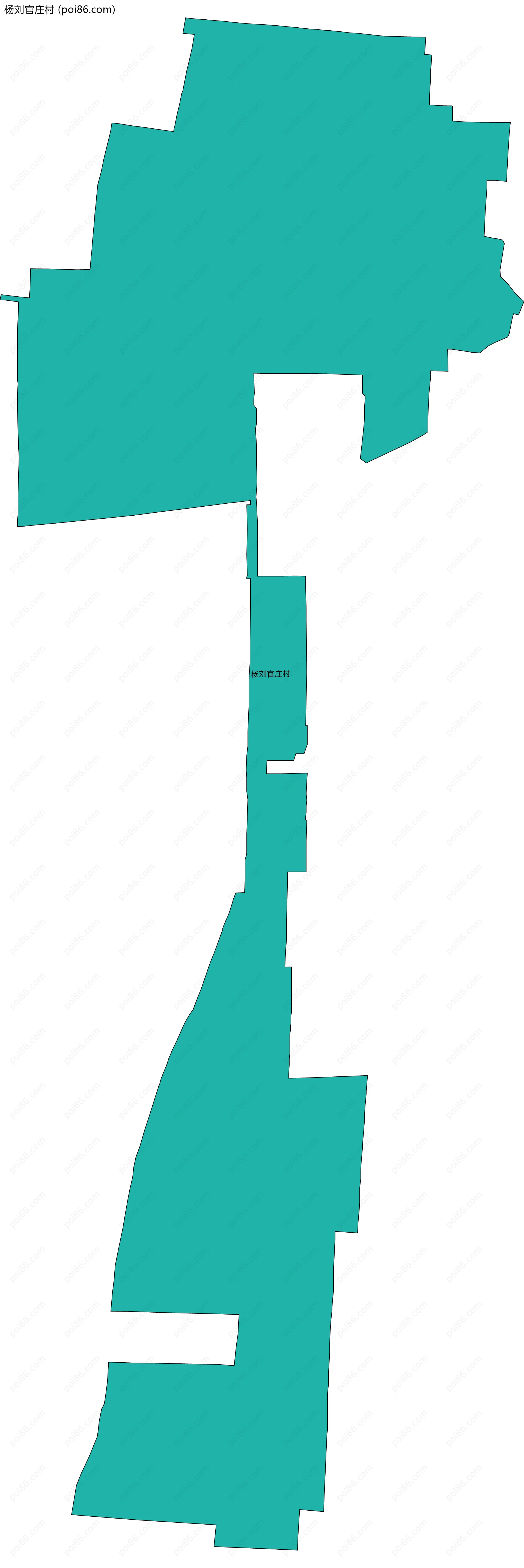 杨刘官庄村边界地图