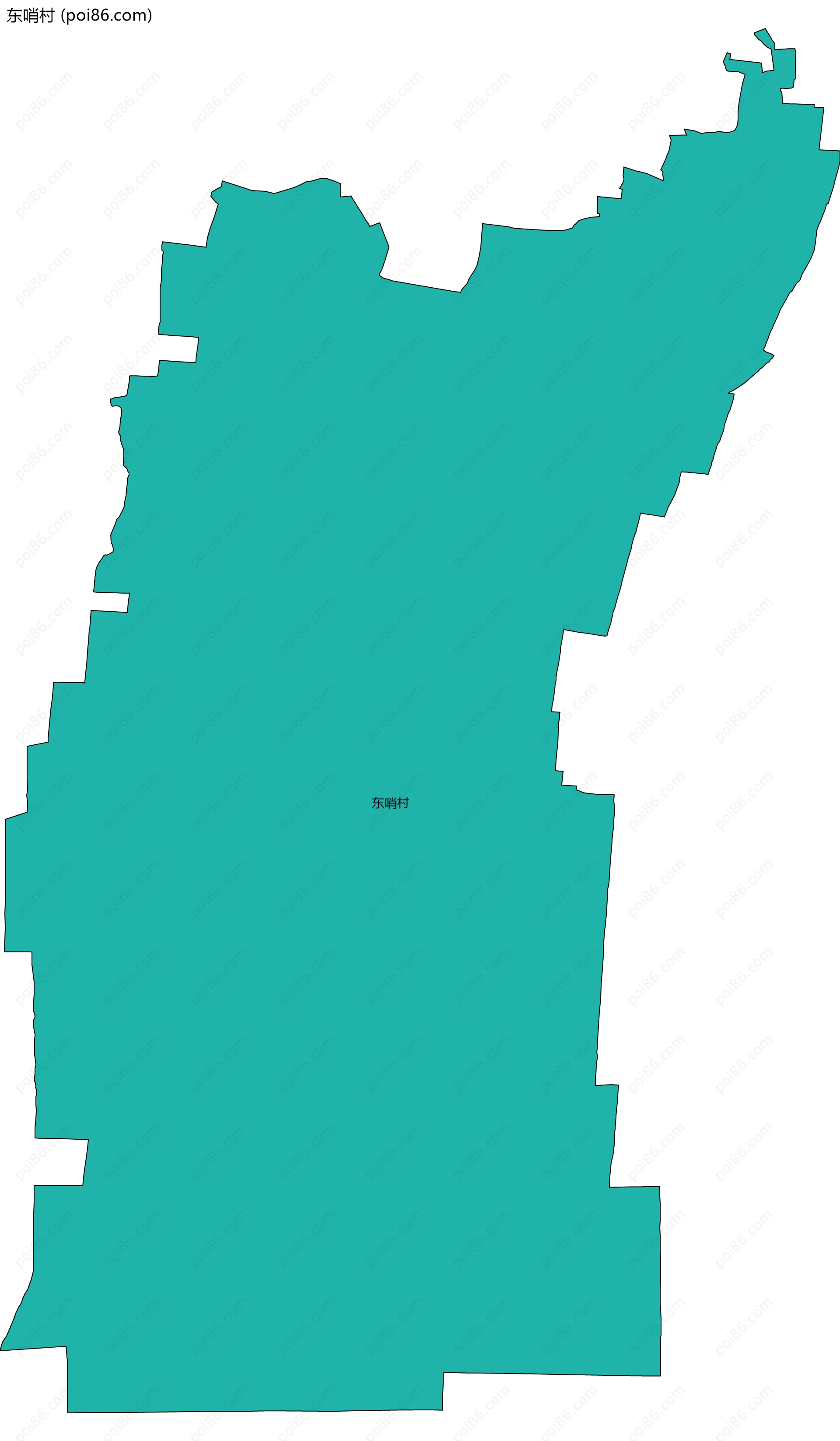 东哨村边界地图