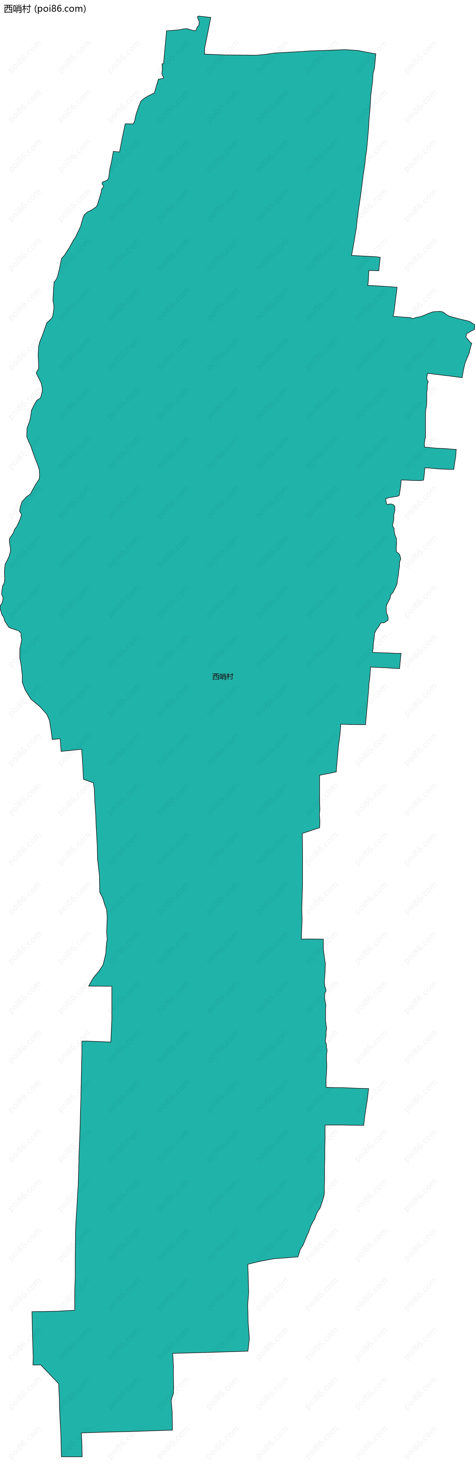 西哨村边界地图