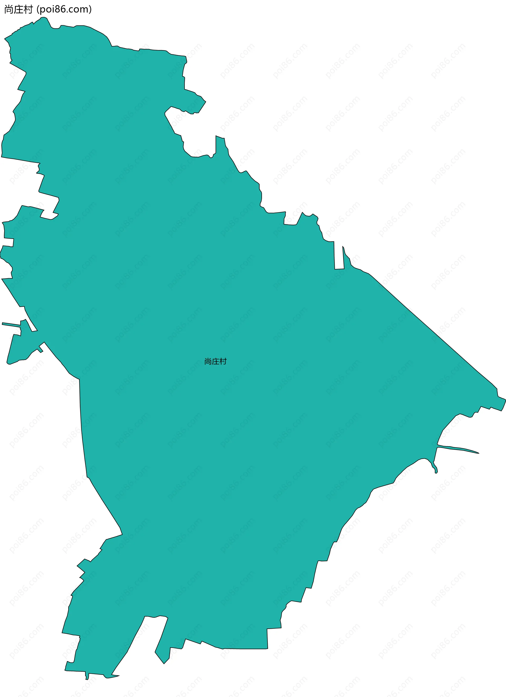 尚庄村边界地图