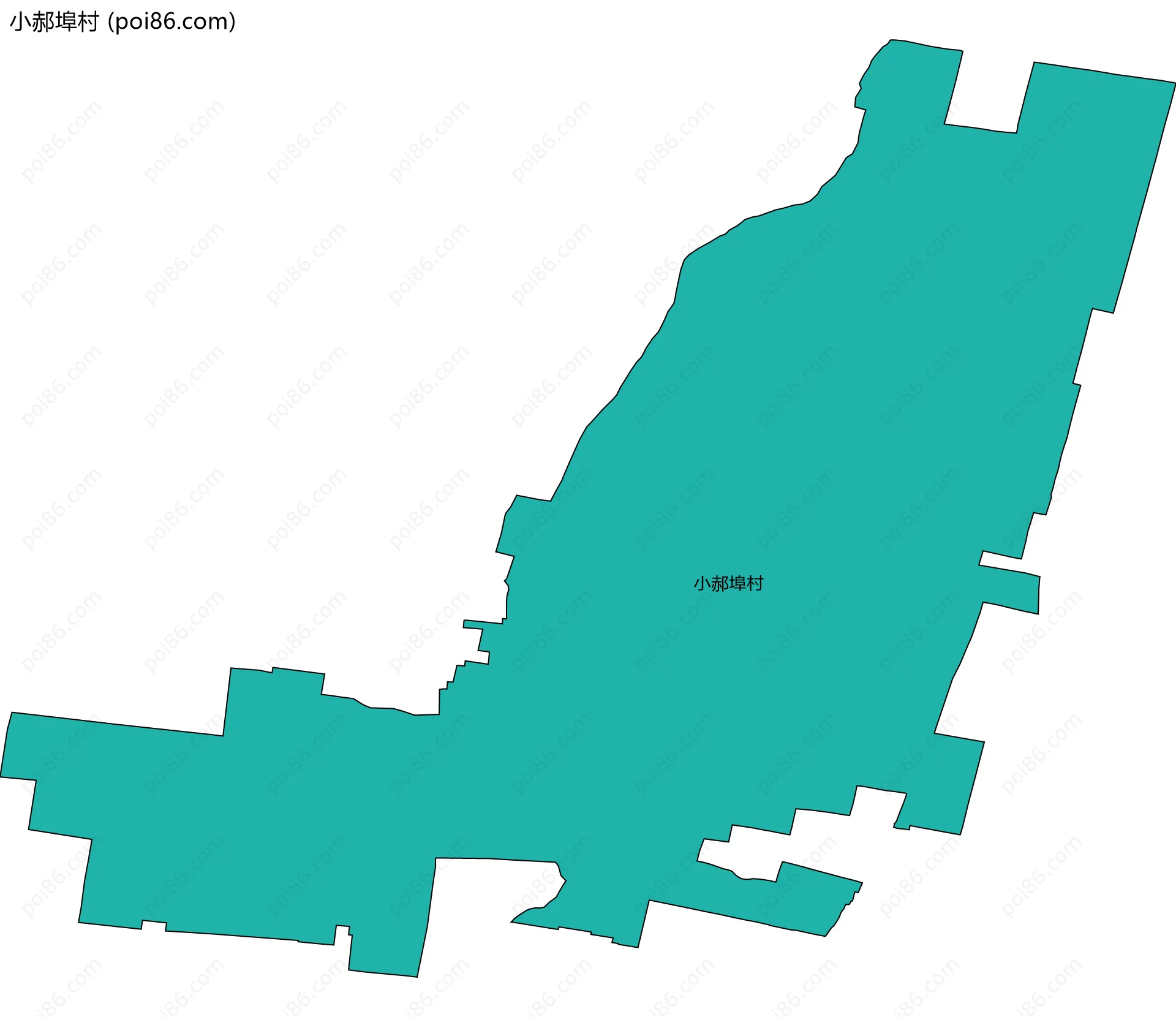 小郝埠村边界地图
