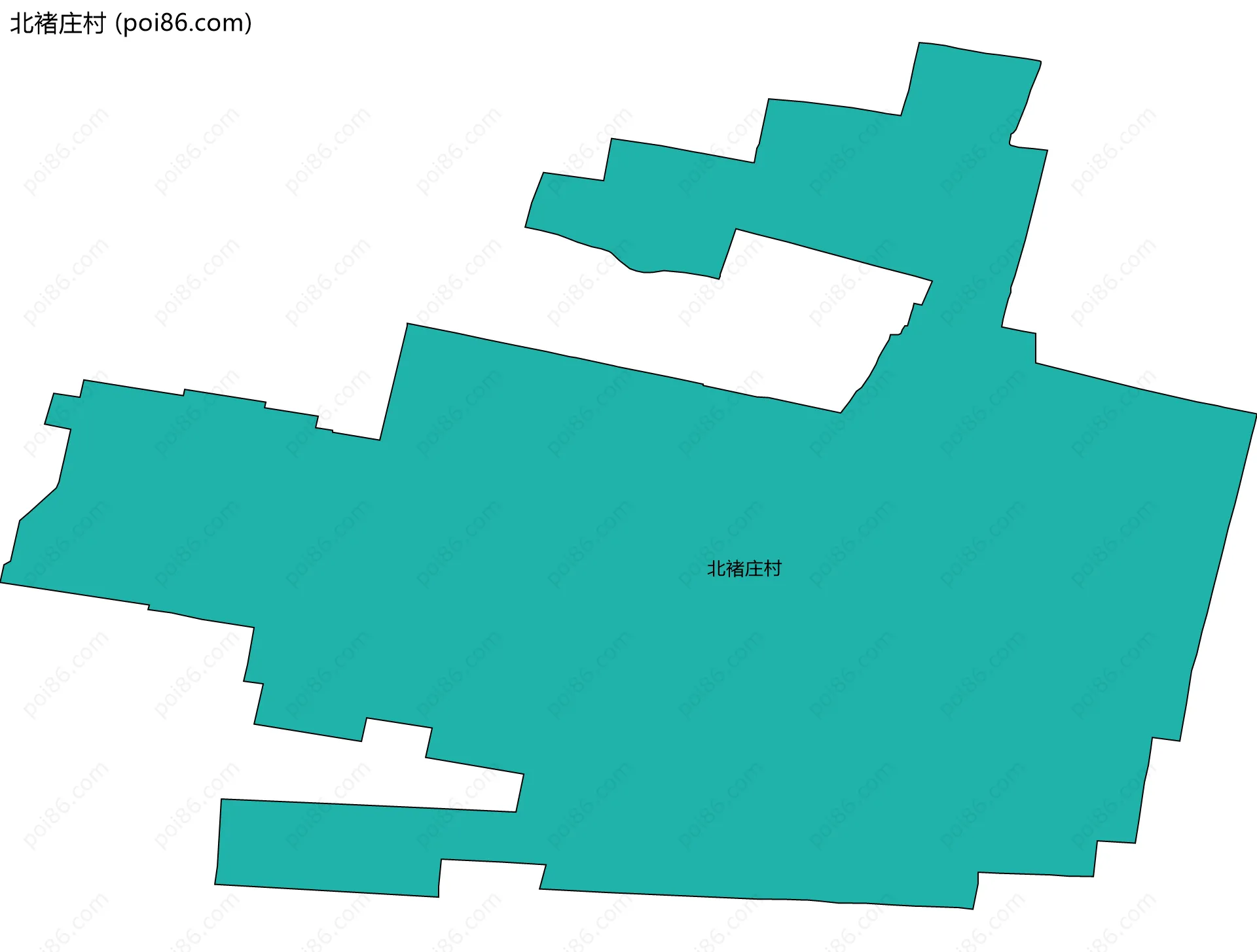 北褚庄村边界地图