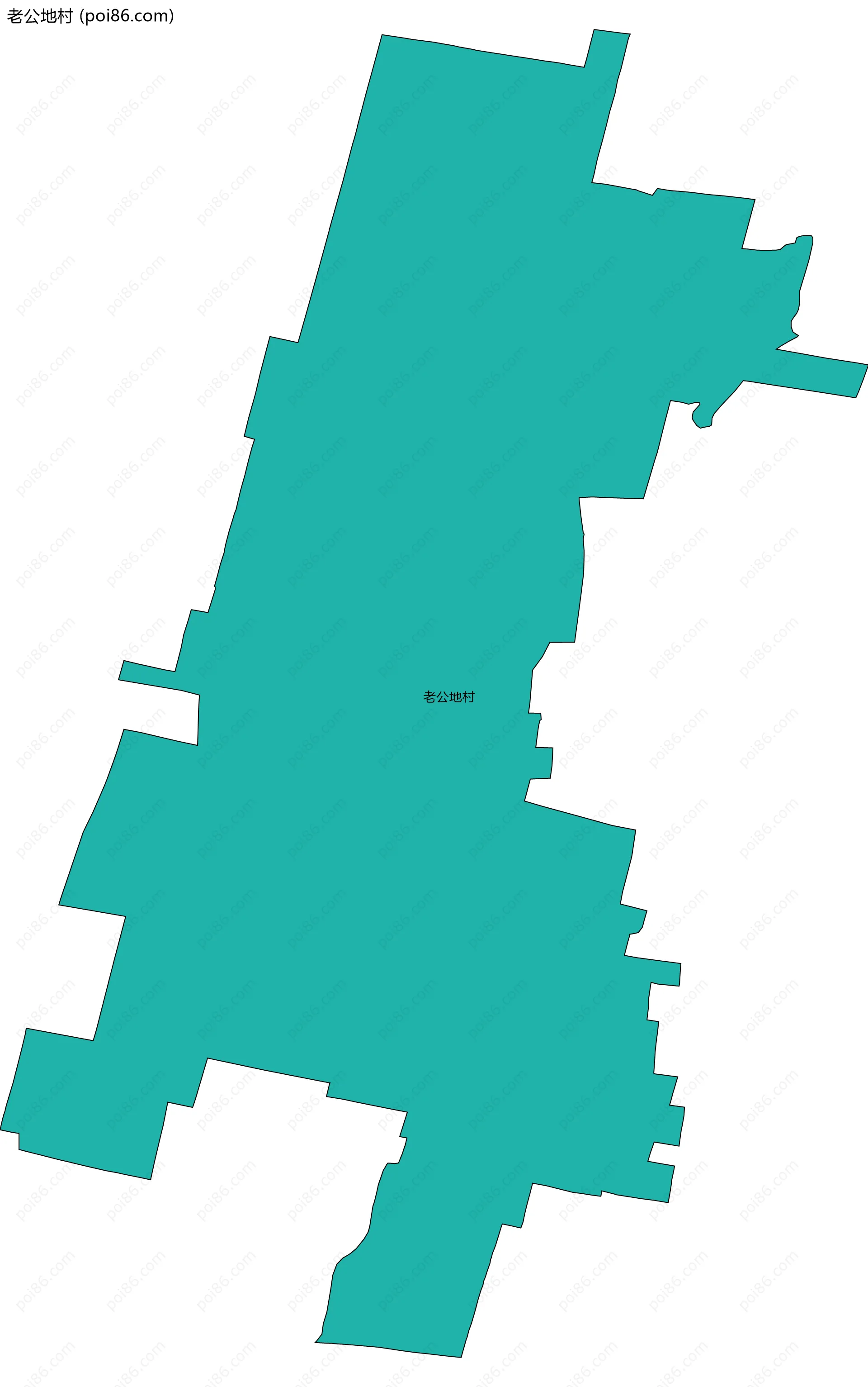老公地村边界地图