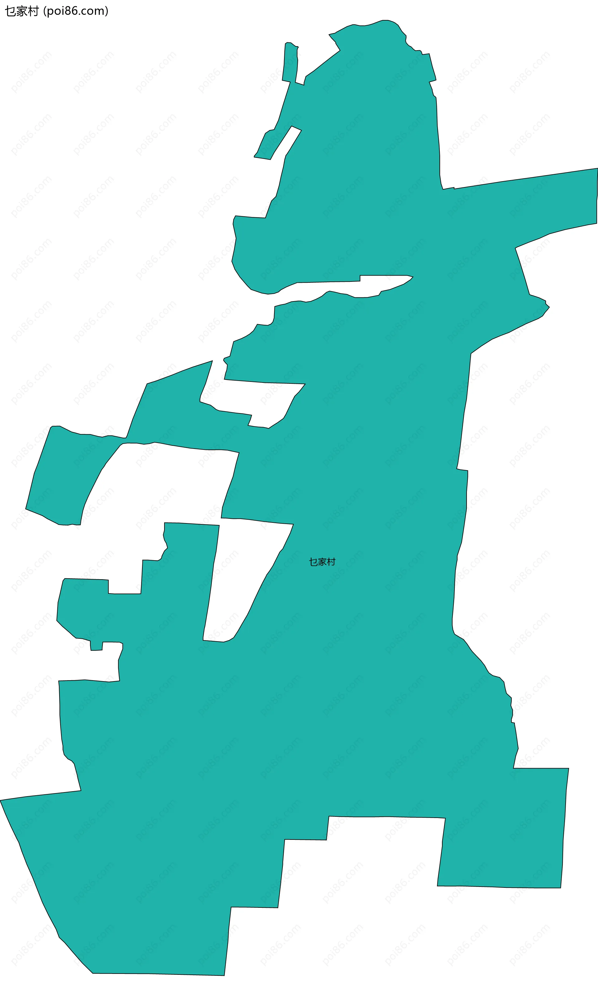 乜家村边界地图