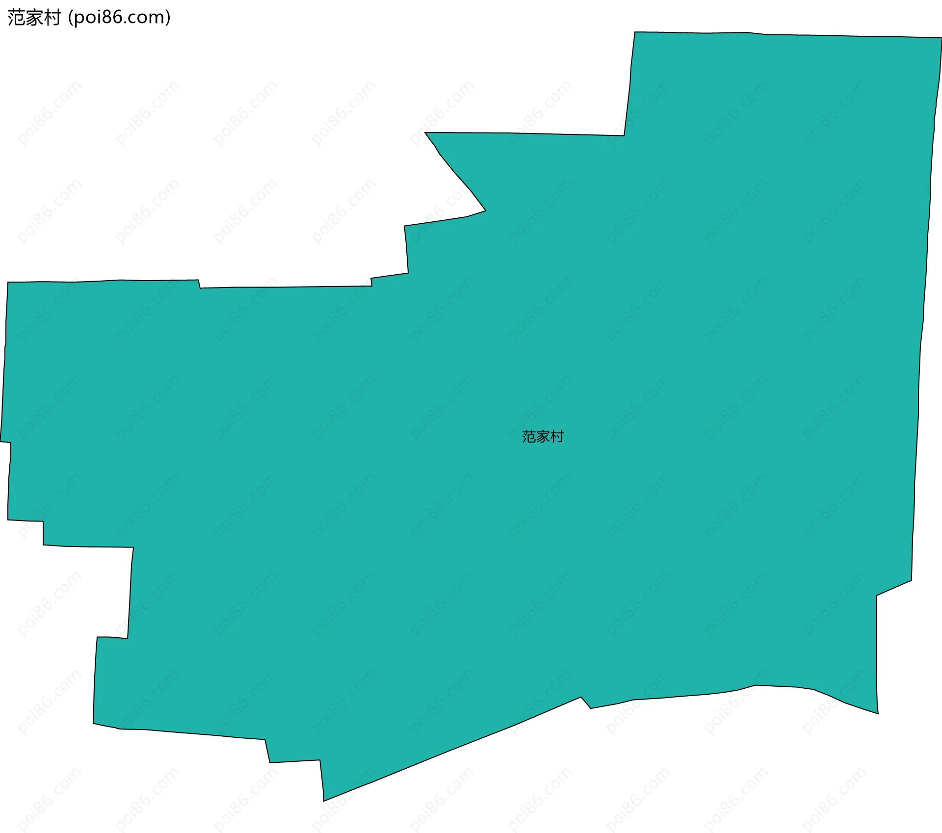 范家村边界地图