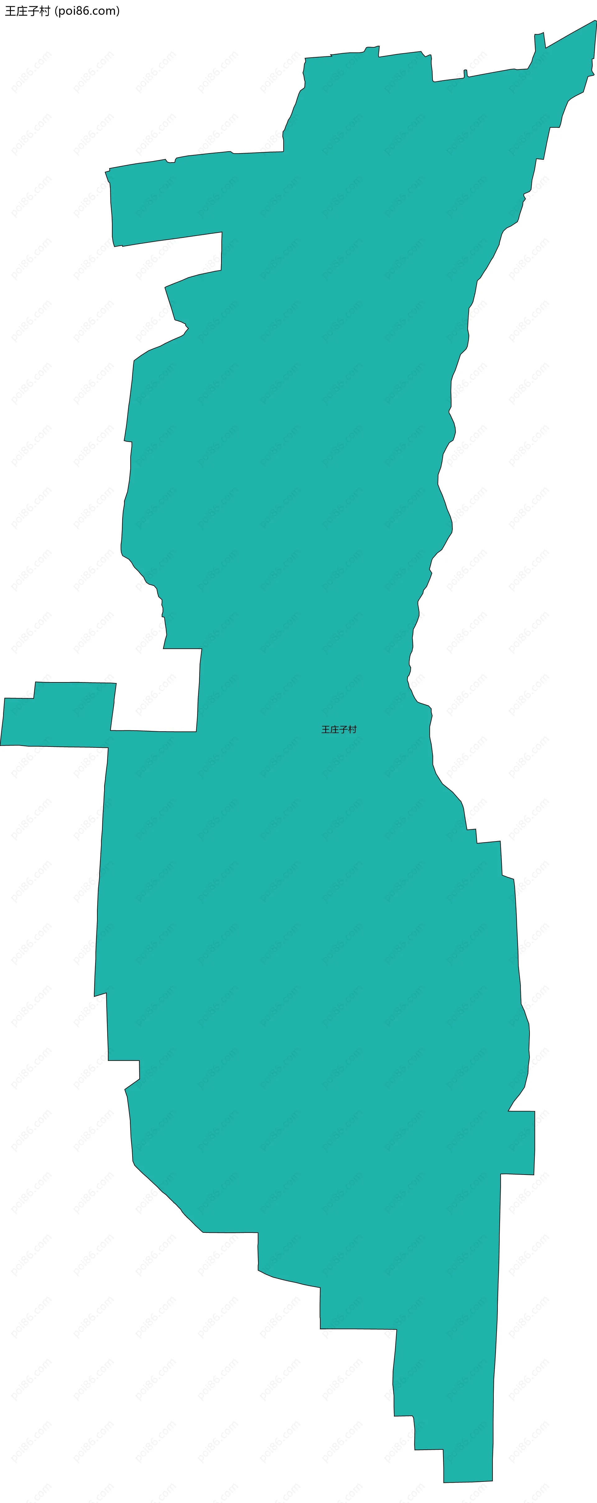 王庄子村边界地图