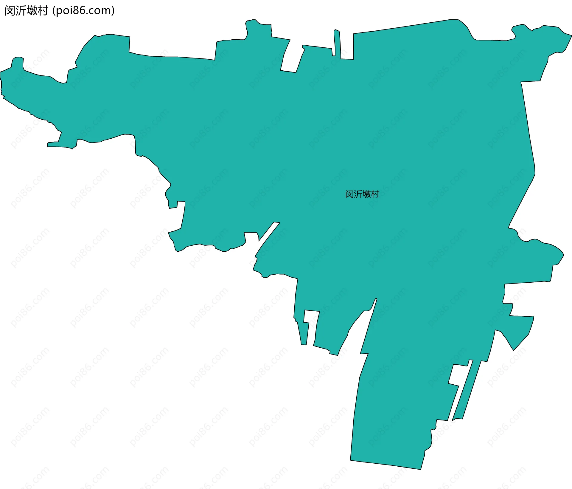 闵沂墩村边界地图