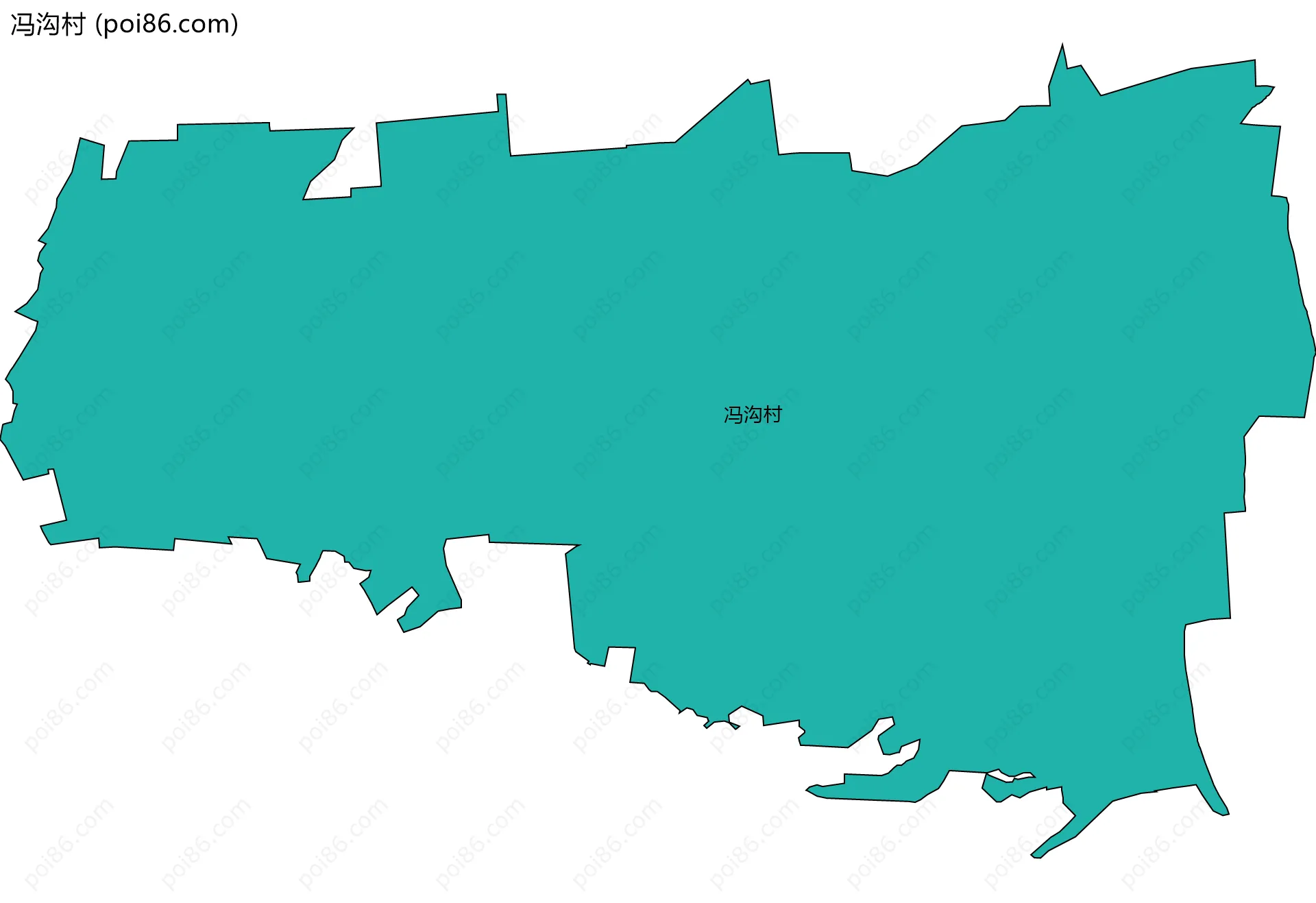 冯沟村边界地图