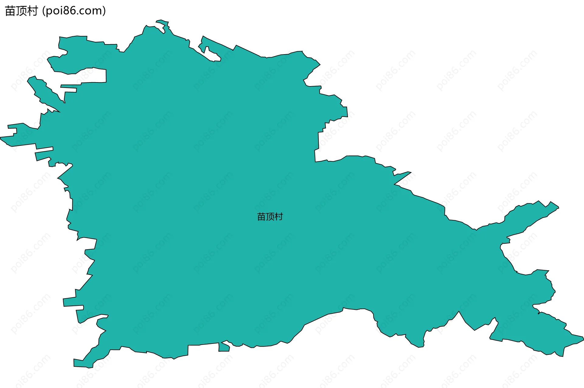 苗顶村边界地图