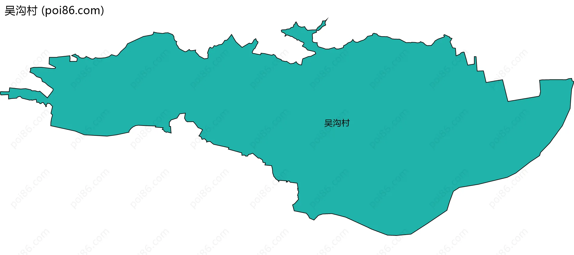 吴沟村边界地图