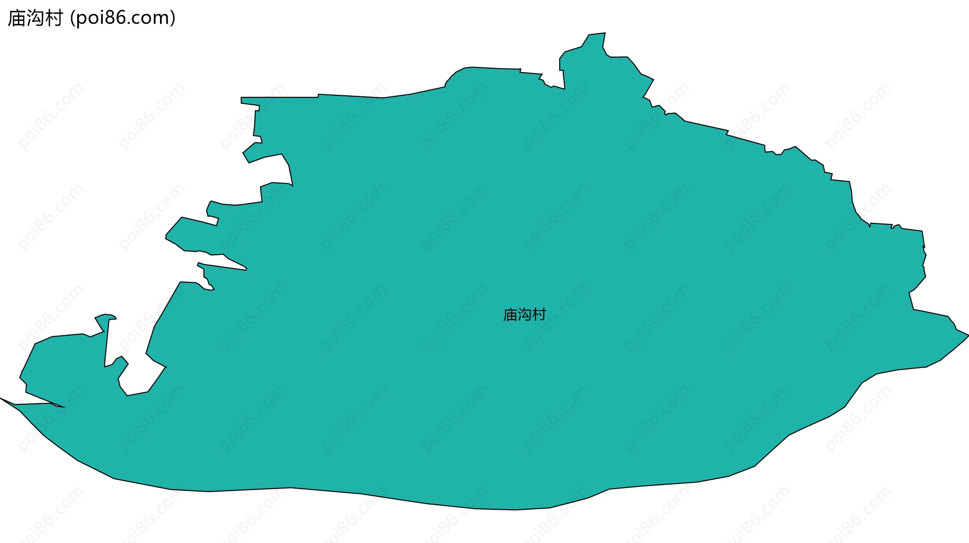 庙沟村边界地图