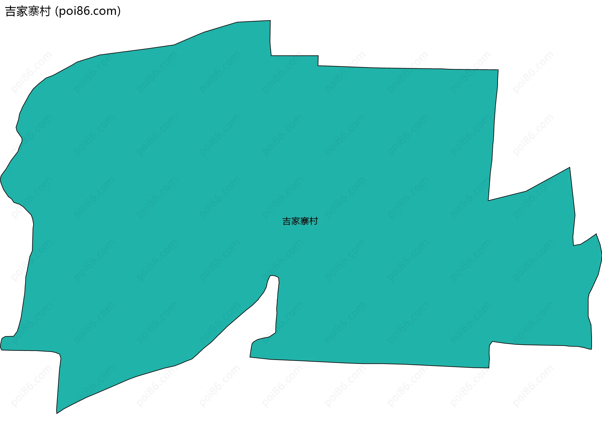 吉家寨村边界地图
