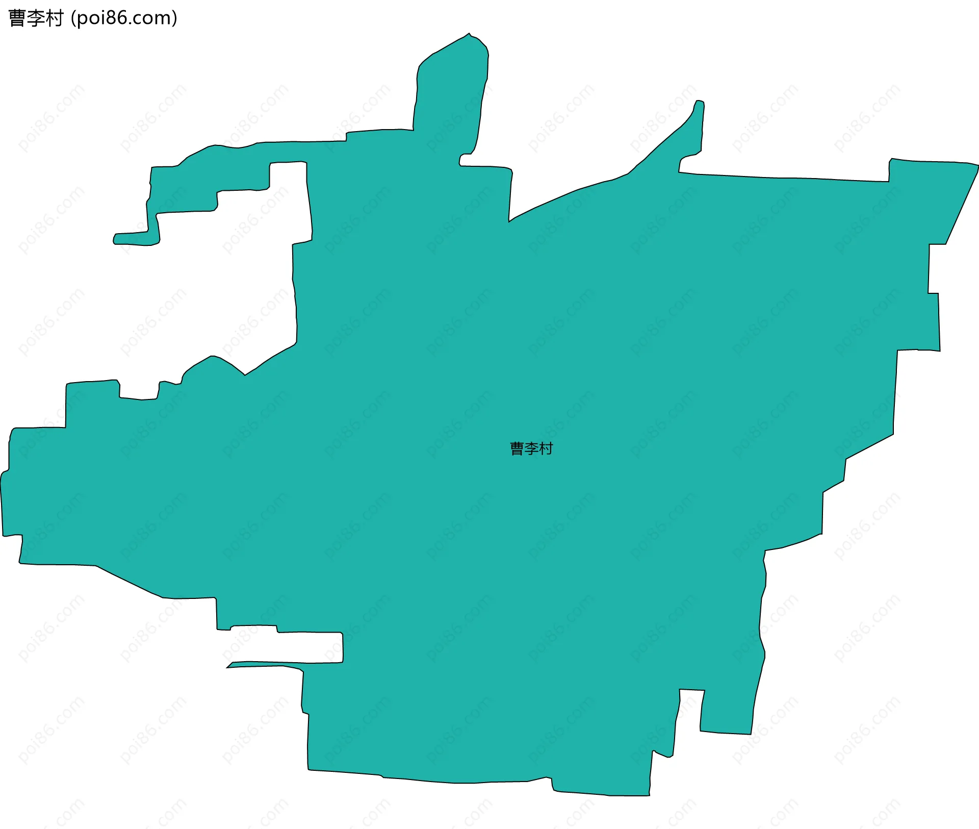 曹李村边界地图