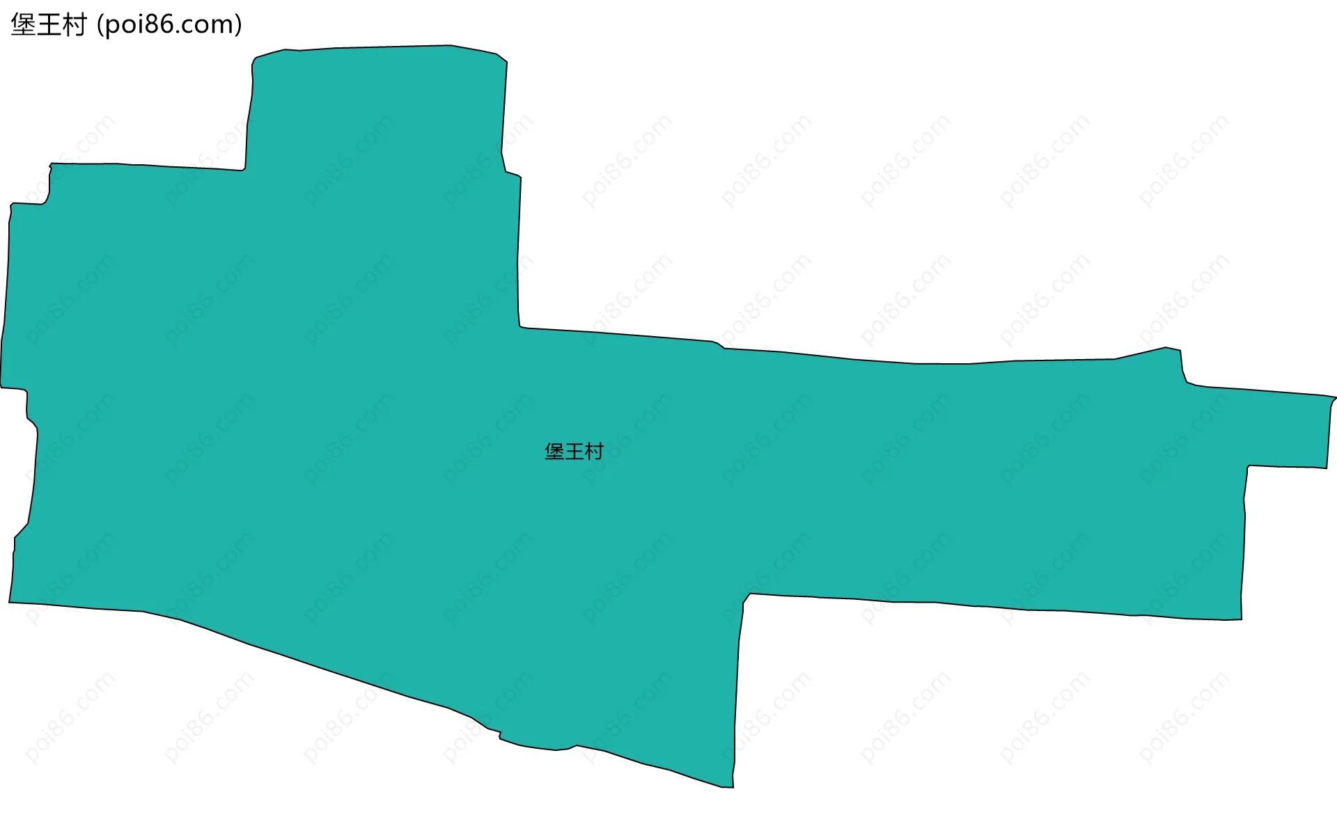 堡王村边界地图