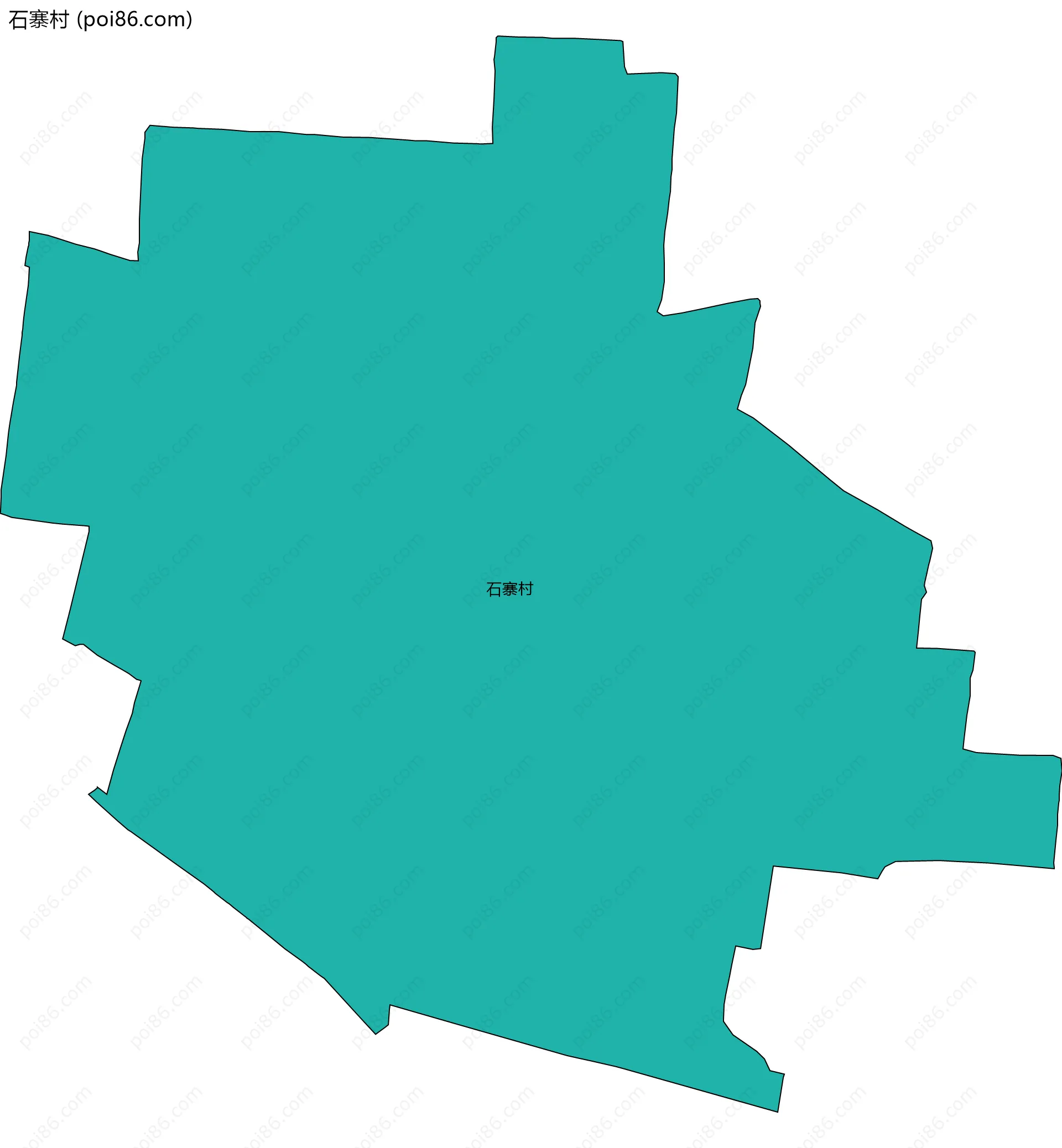 石寨村边界地图