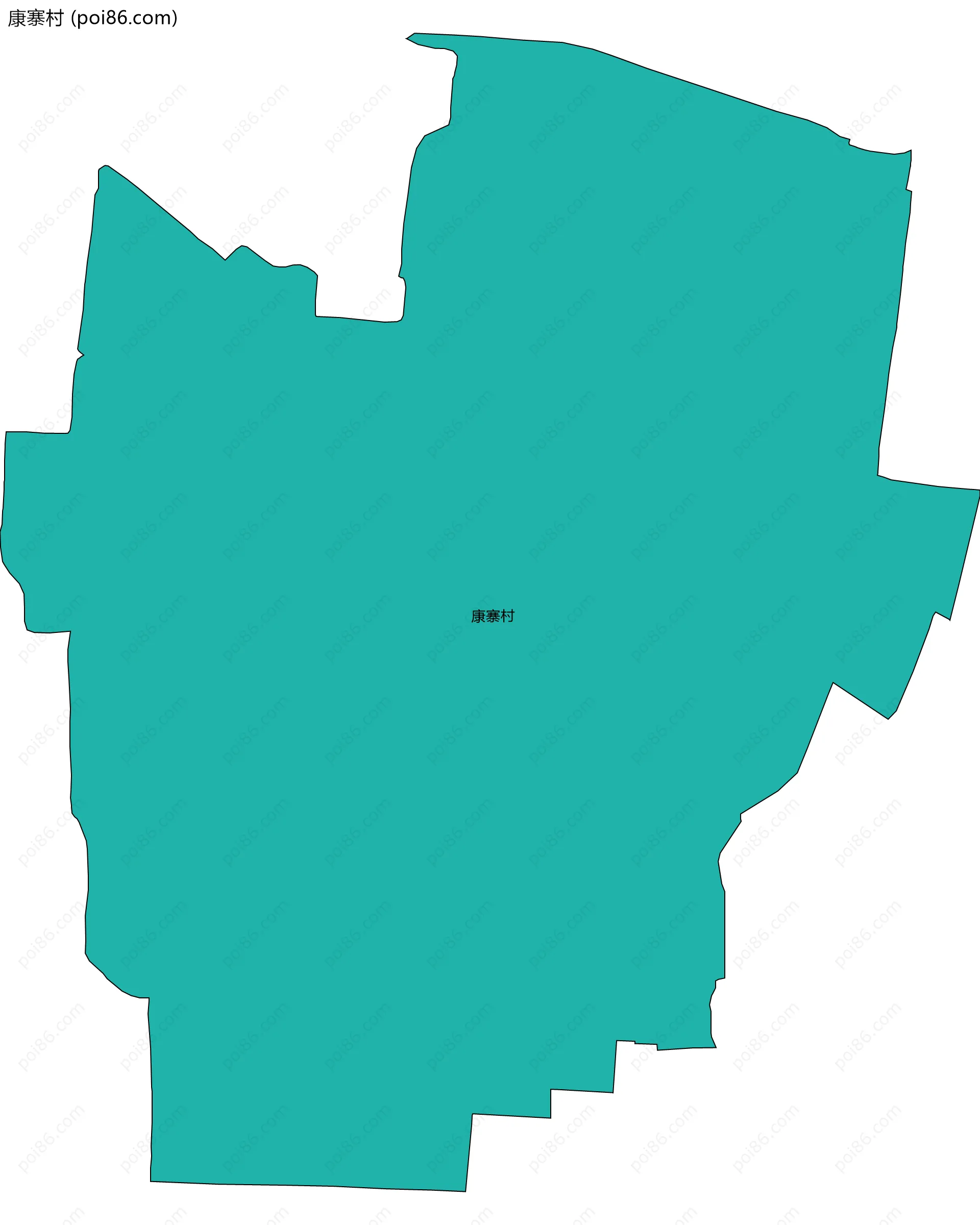 康寨村边界地图