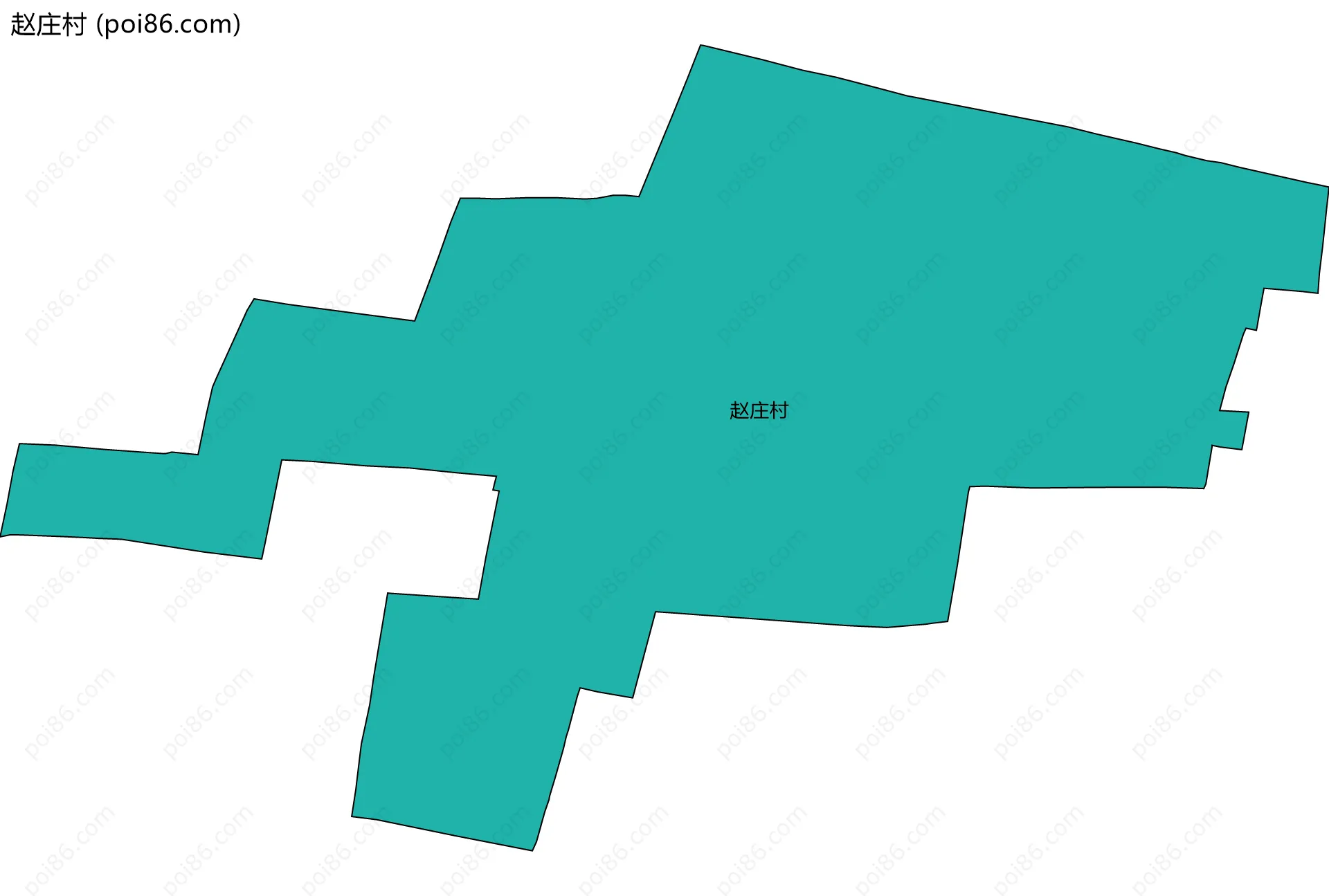 赵庄村边界地图
