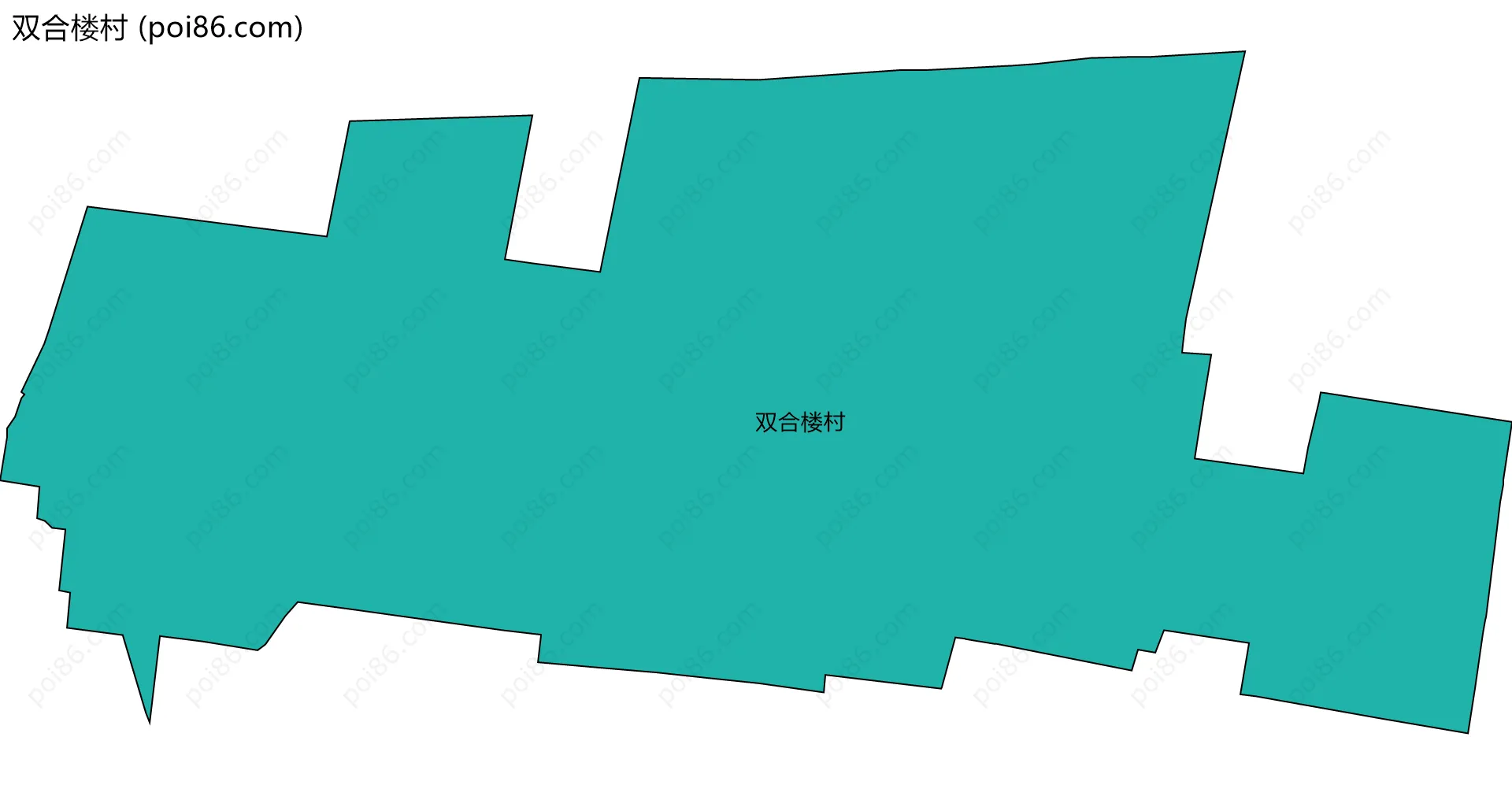 双合楼村边界地图