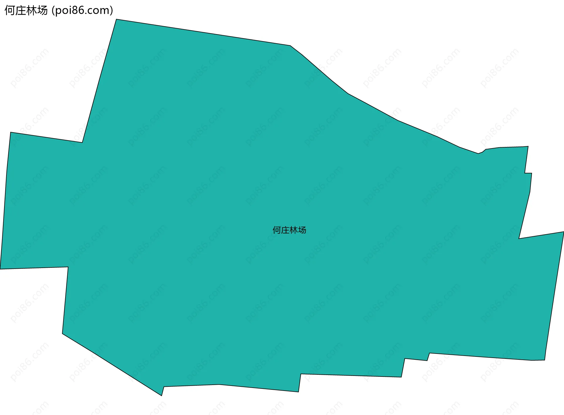 何庄林场边界地图
