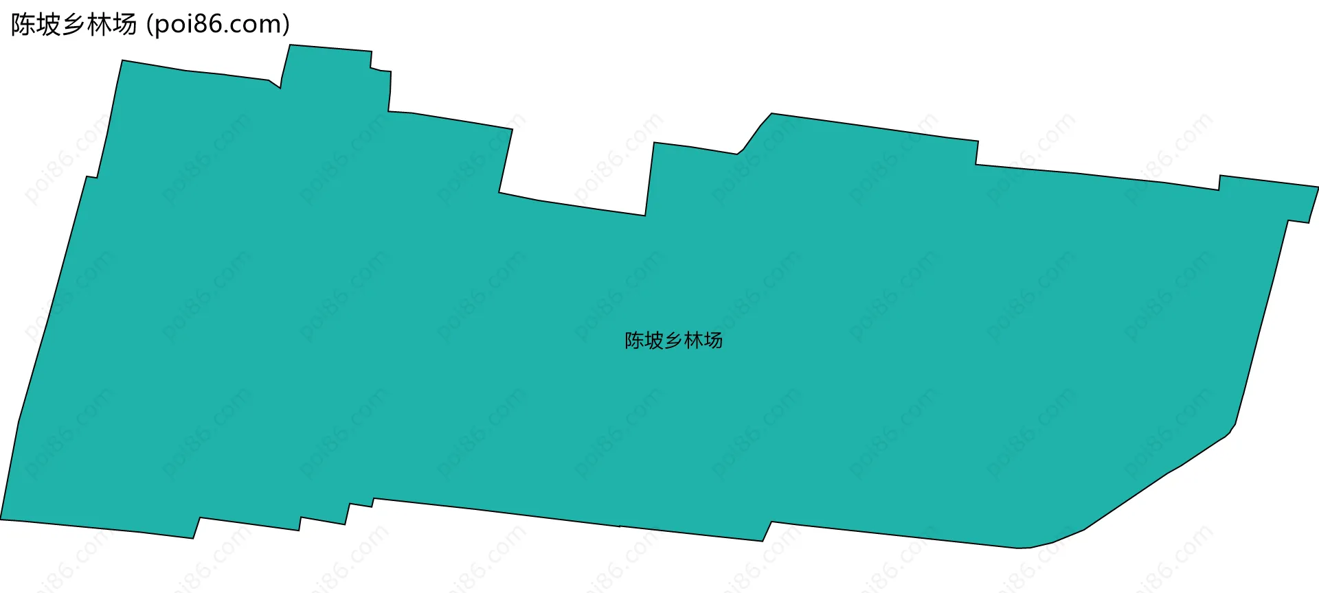 陈坡乡林场边界地图