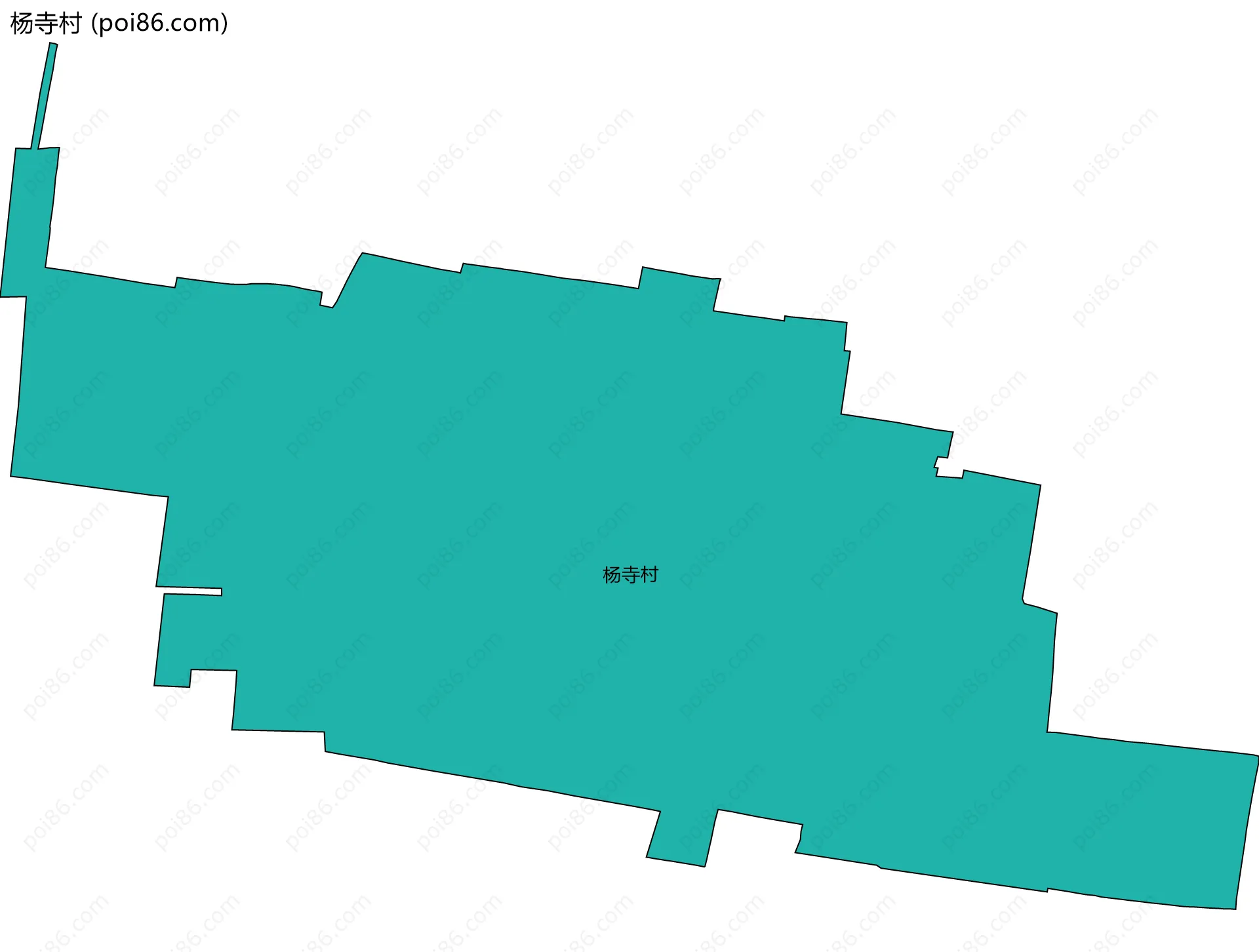 杨寺村边界地图