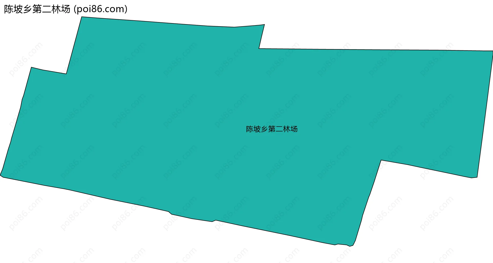 陈坡乡第二林场边界地图