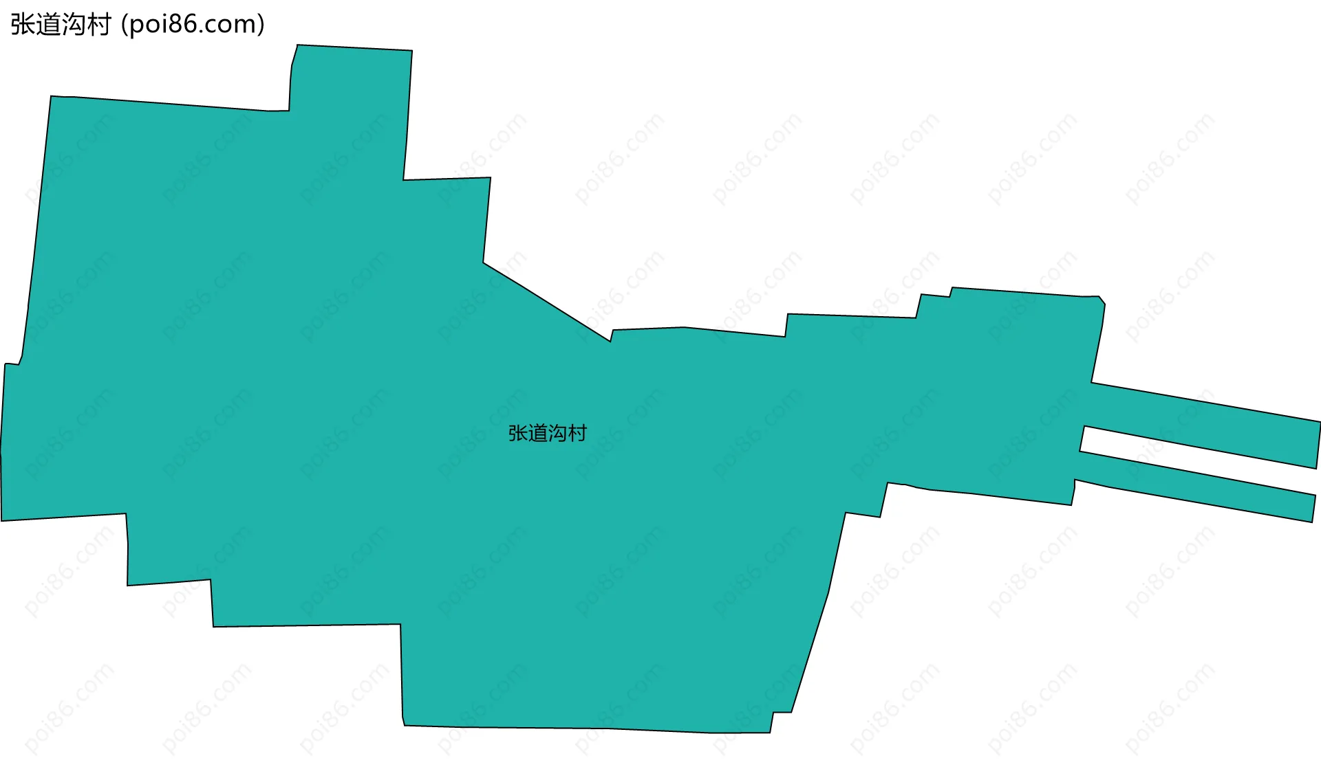张道沟村边界地图