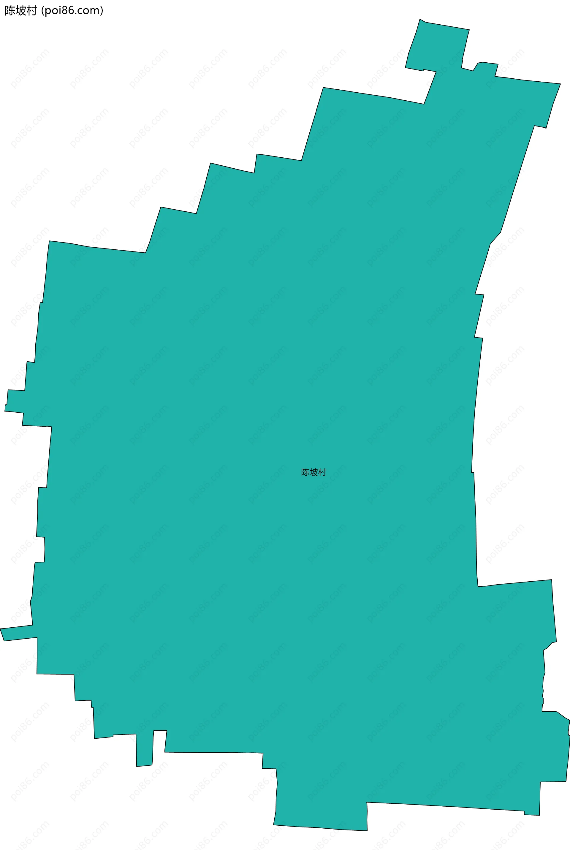 陈坡村边界地图