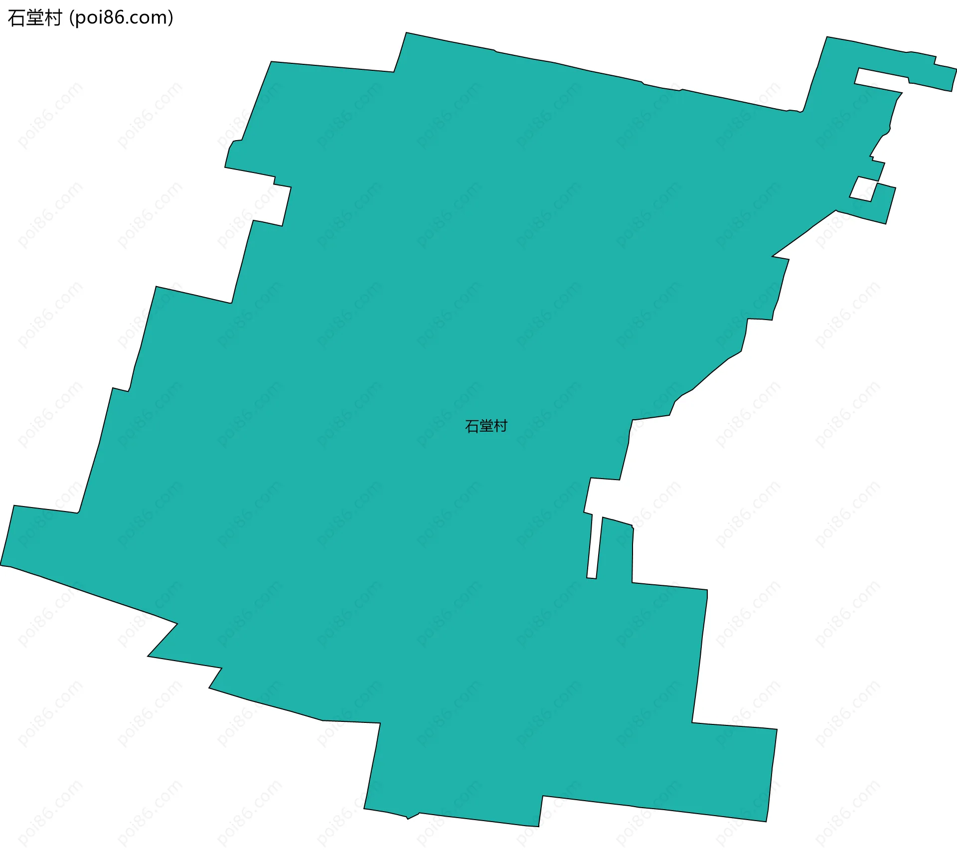石堂村边界地图