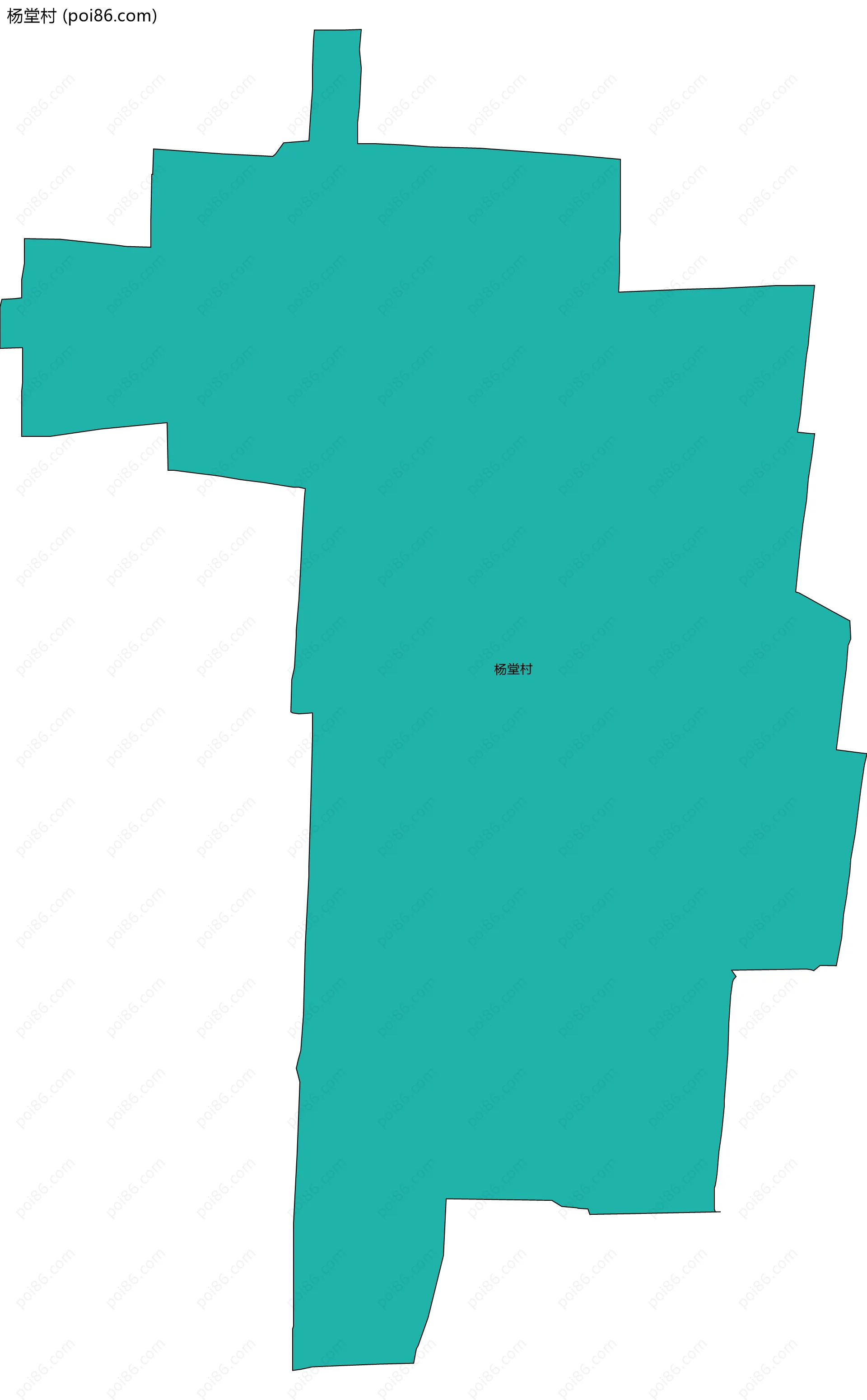 杨堂村边界地图