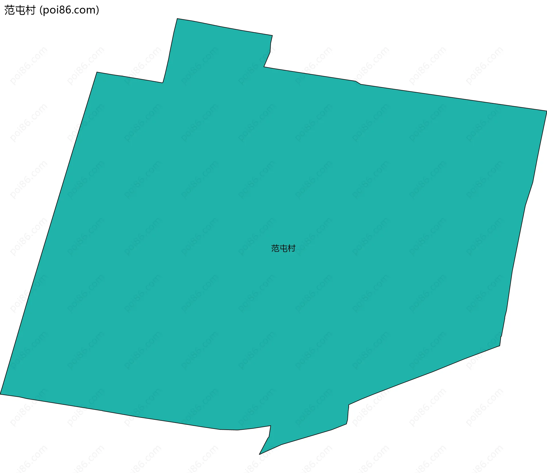 范屯村边界地图