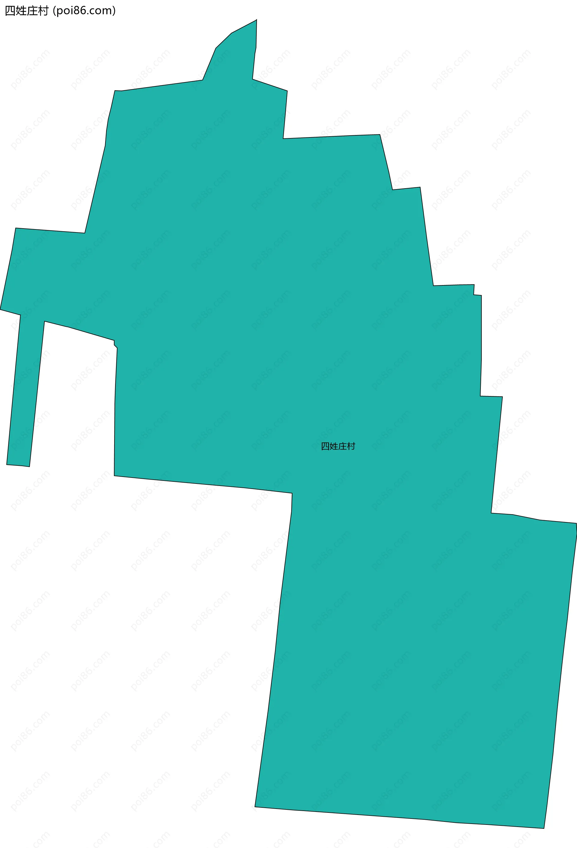 四姓庄村边界地图