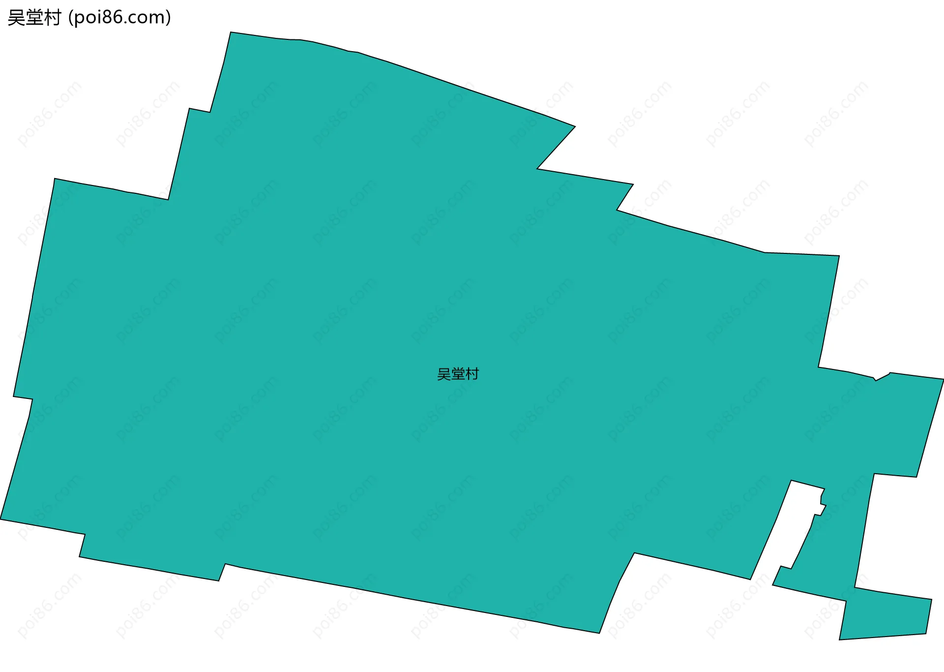 吴堂村边界地图
