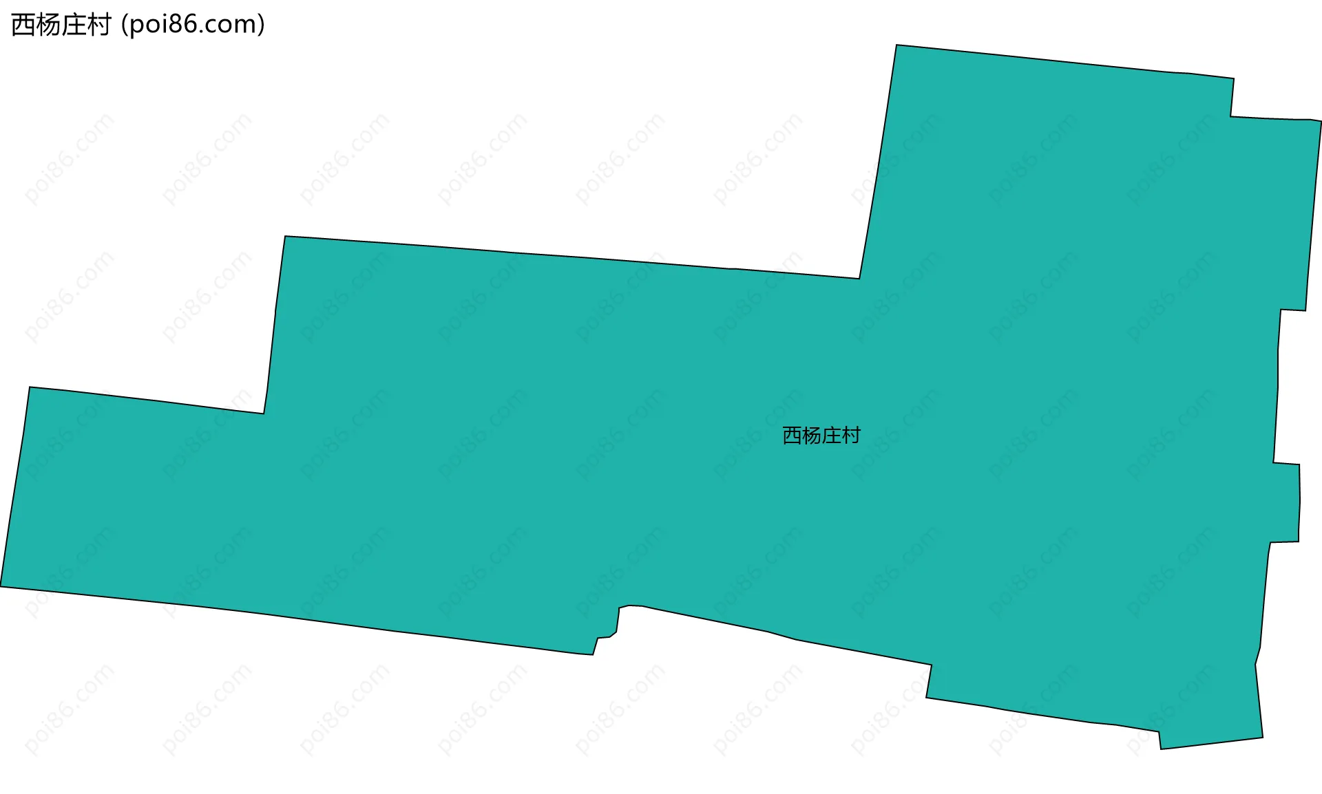 西杨庄村边界地图