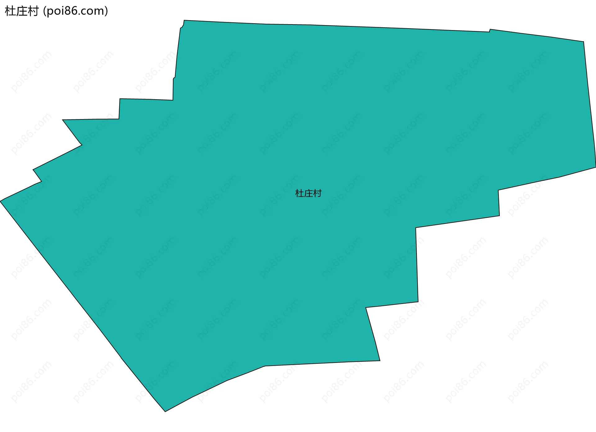 杜庄村边界地图