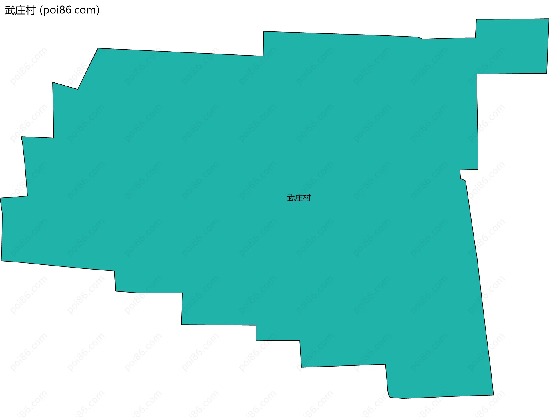 武庄村边界地图