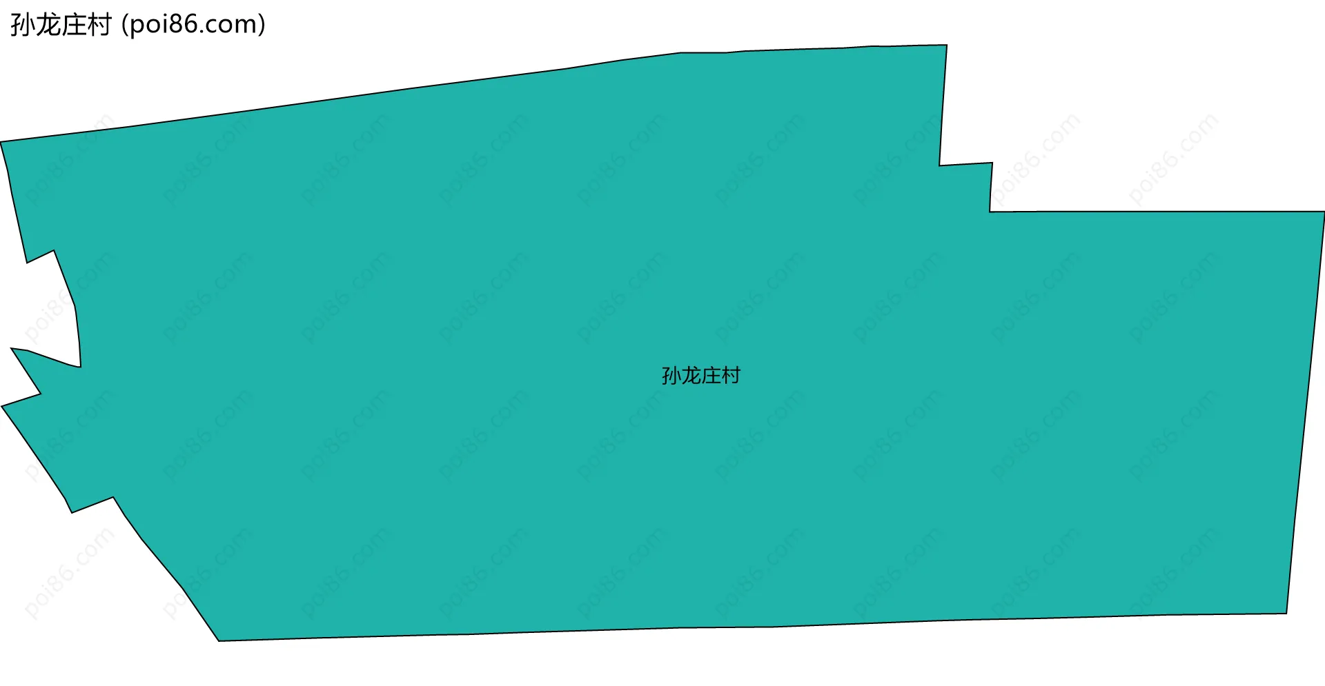 孙龙庄村边界地图