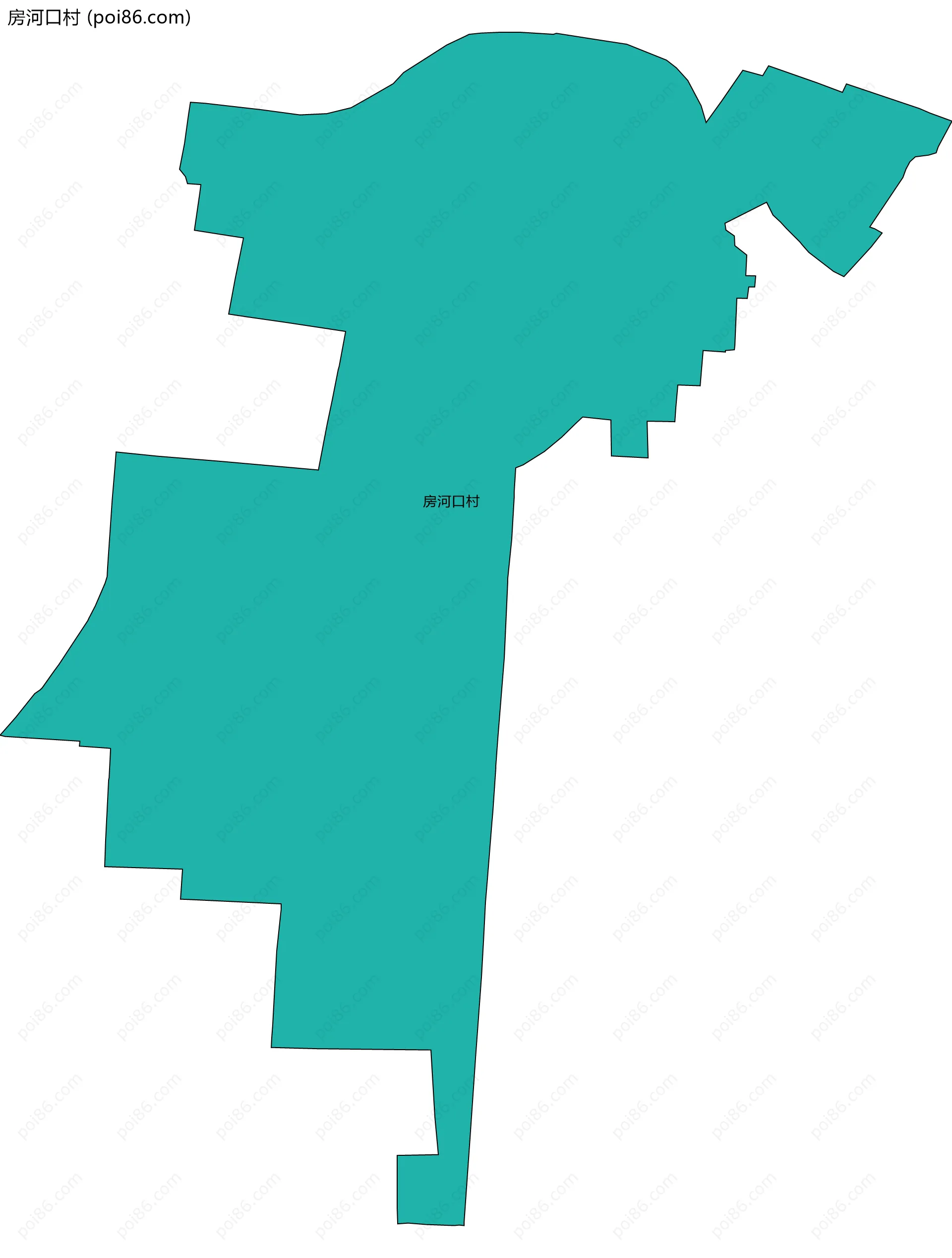 房河口村边界地图