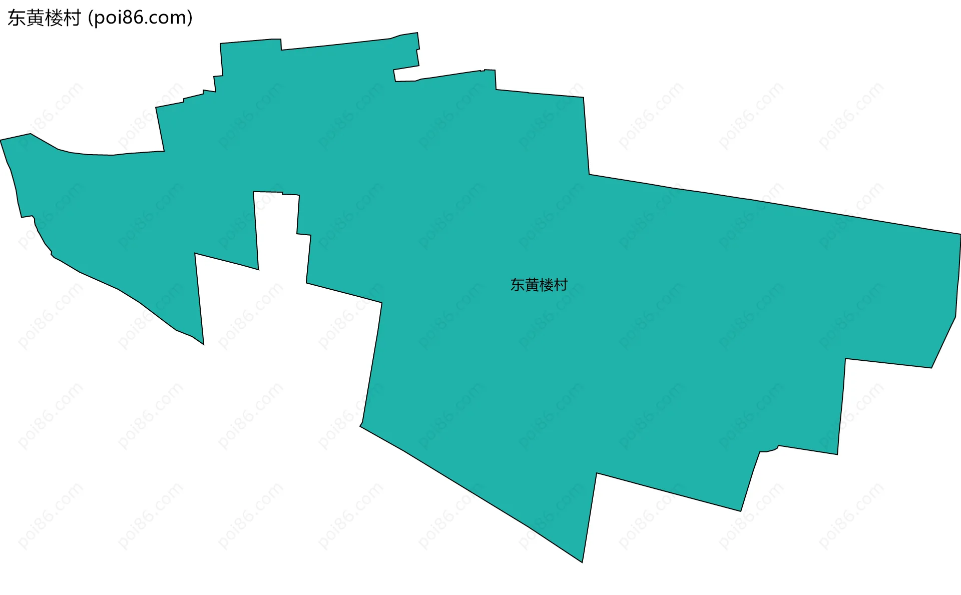 东黄楼村边界地图