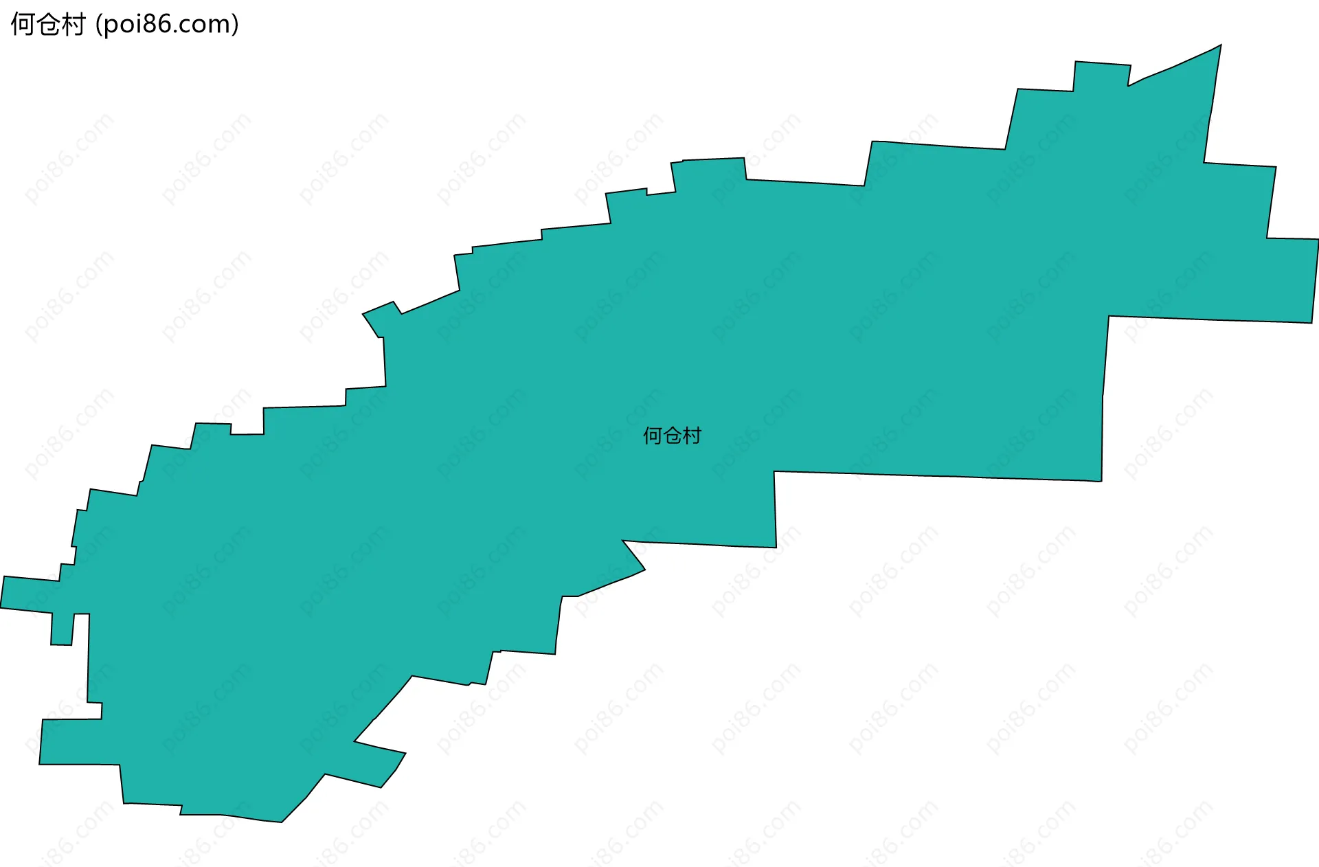 何仓村边界地图