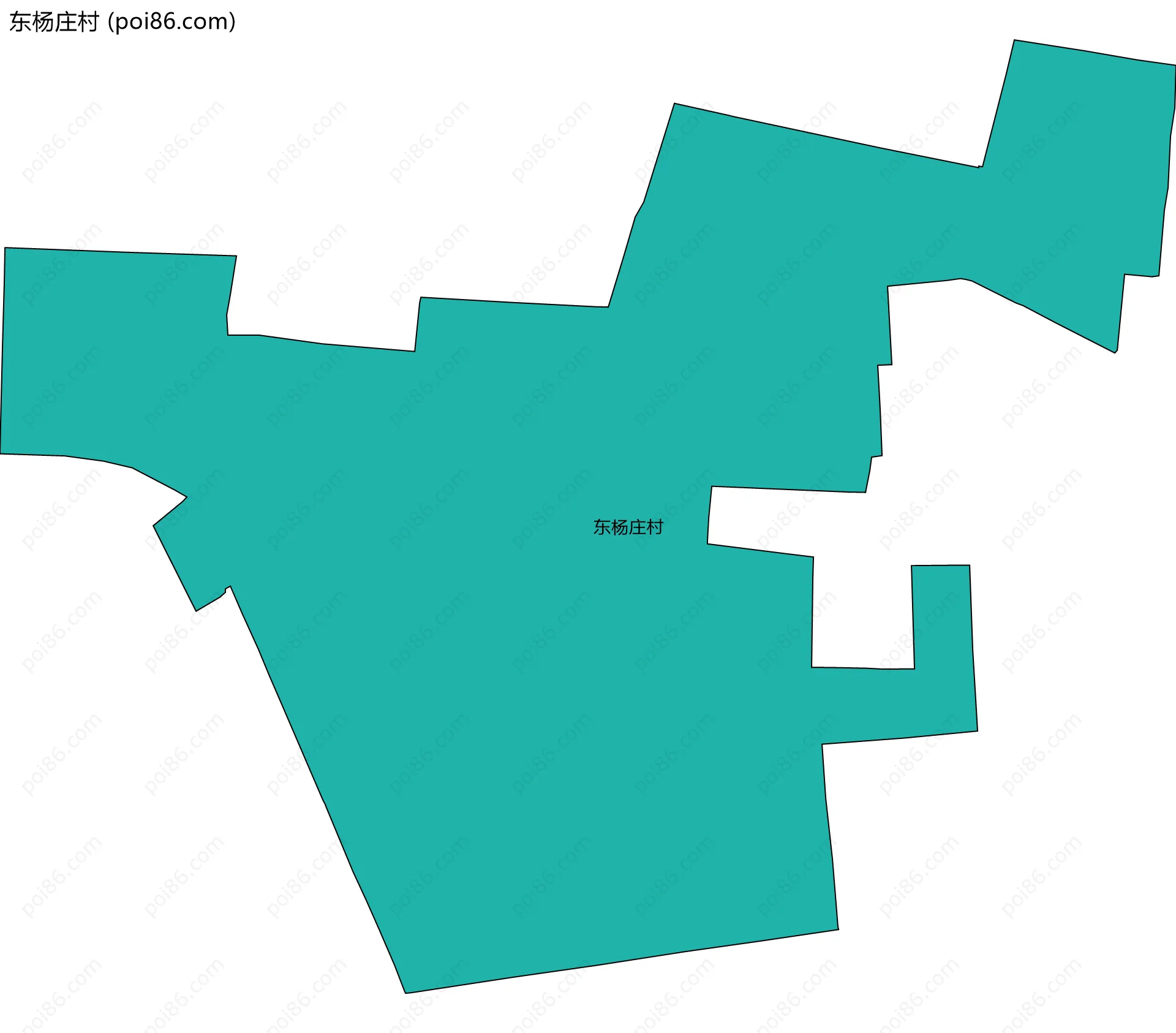 东杨庄村边界地图