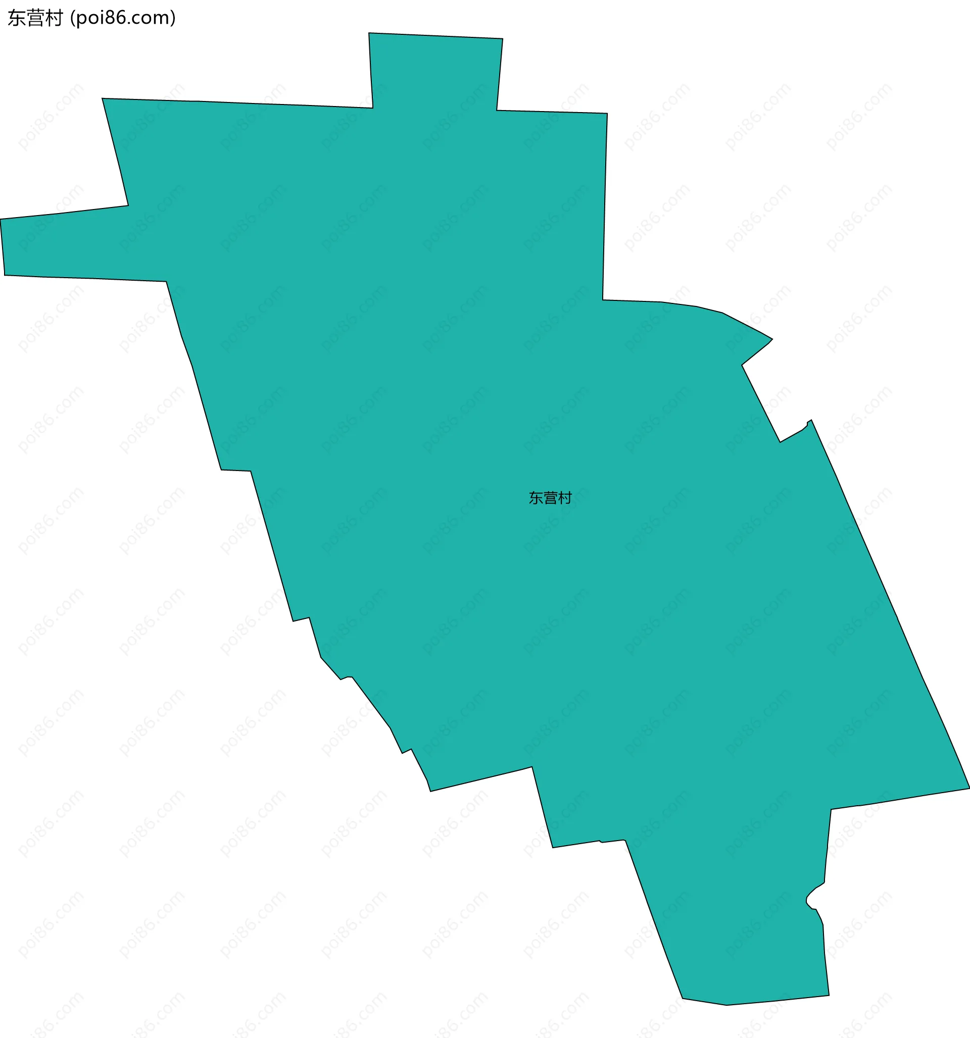 东营村边界地图