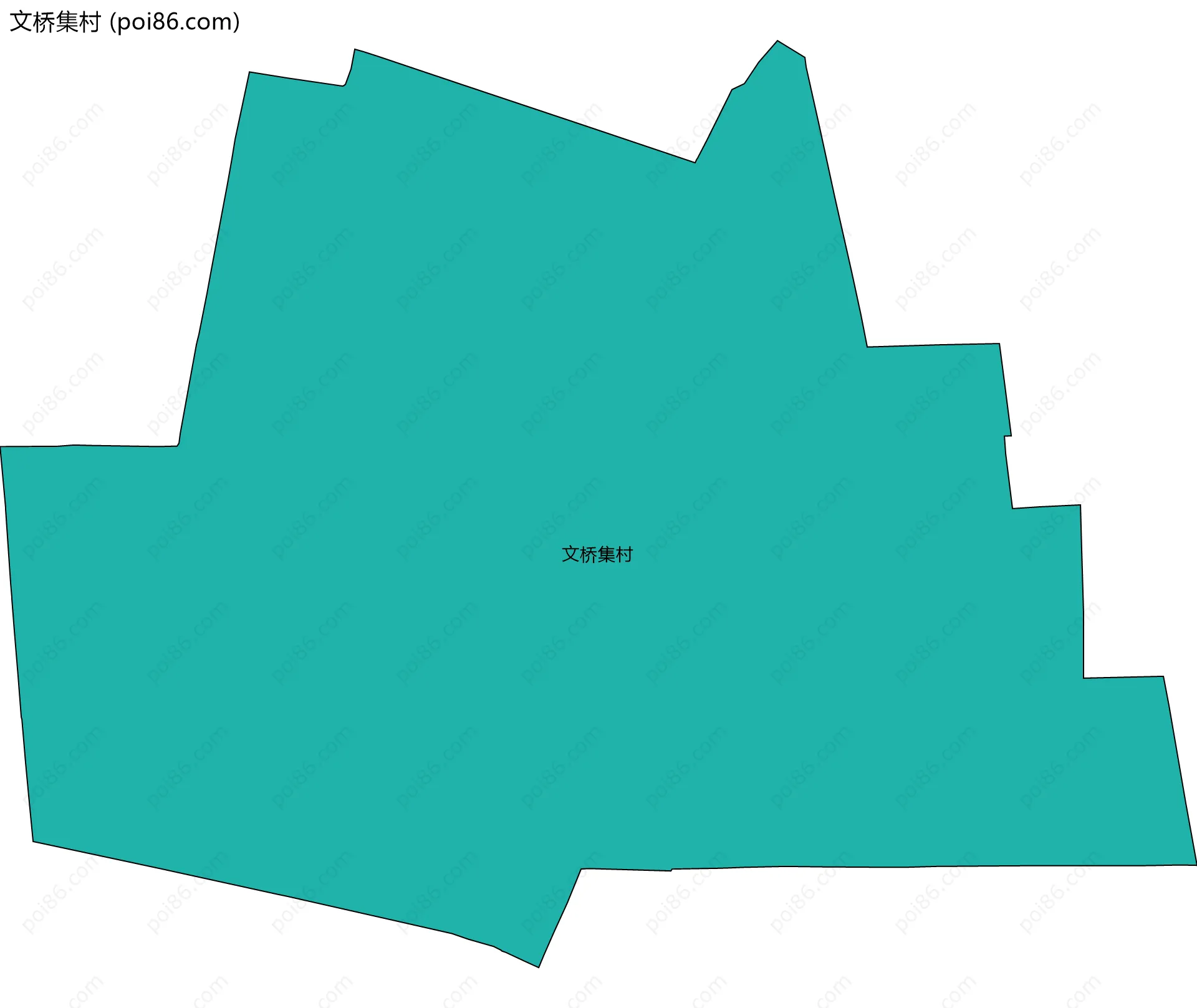 文桥集村边界地图