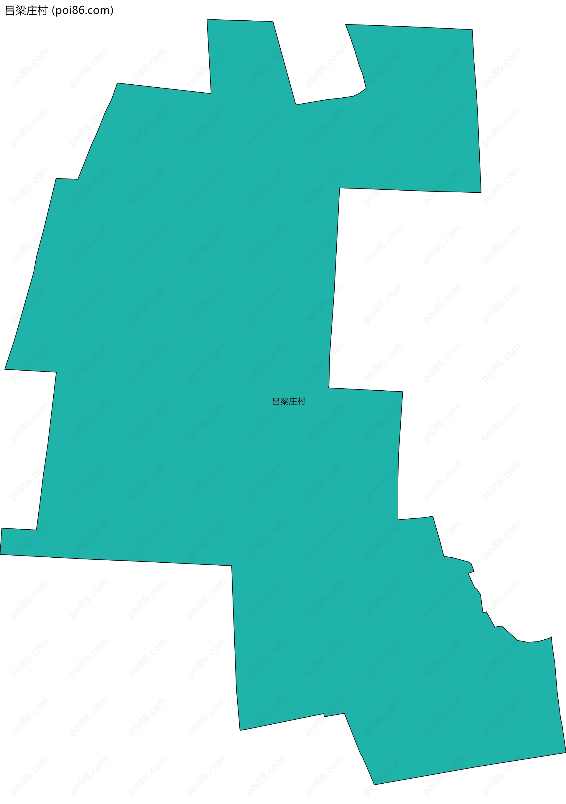 吕梁庄村边界地图
